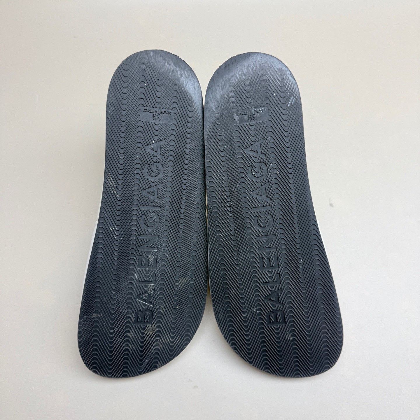 Balenciaga Balenciaga Black White Letter Slippers Size US 6 / EU 39 - 6 Thumbnail