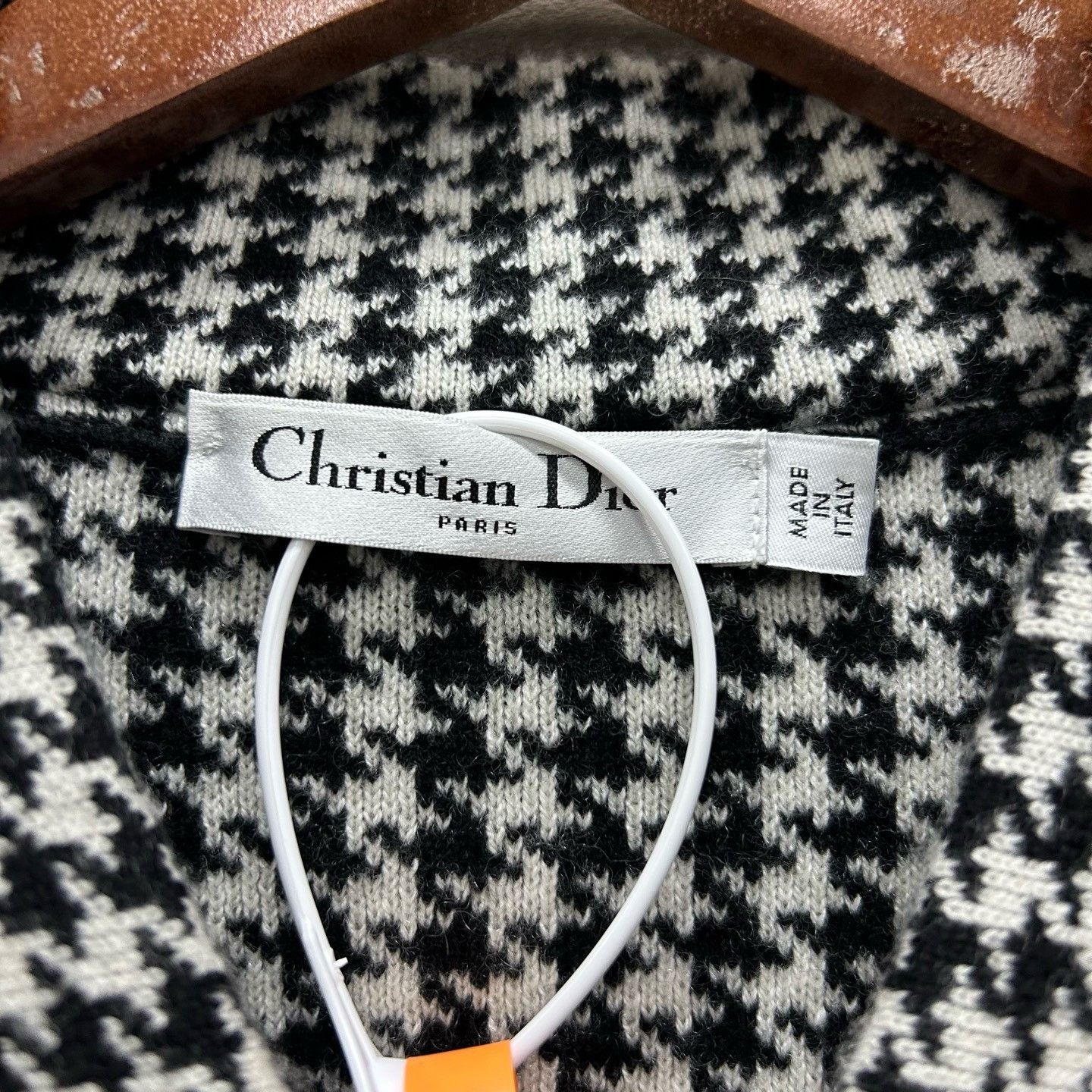 Dior Dior Runway Houndstooth Cashmere Zip Jacket Size S / US 4 / IT 40 - 3 Thumbnail