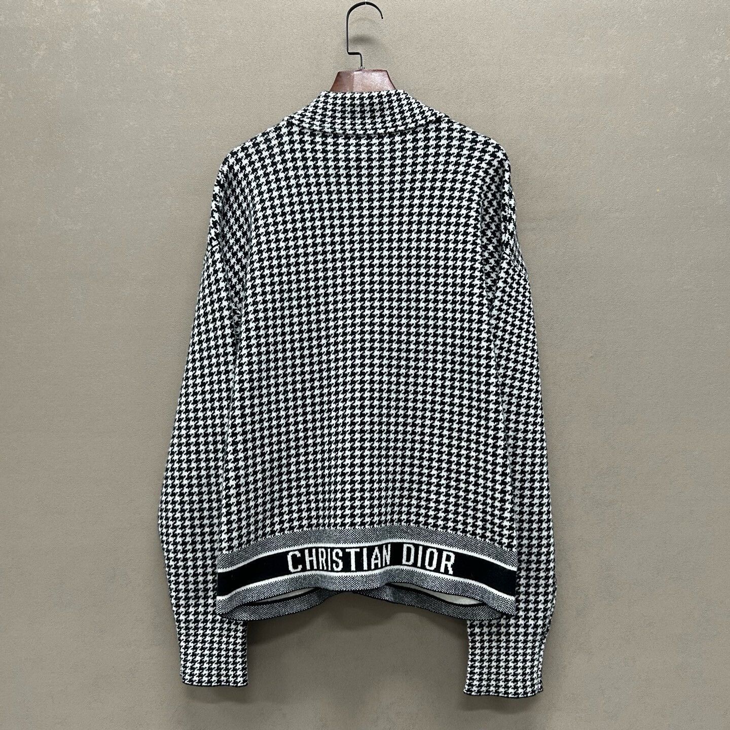 Dior Dior Runway Houndstooth Cashmere Zip Jacket Size S / US 4 / IT 40 - 2 Thumbnail