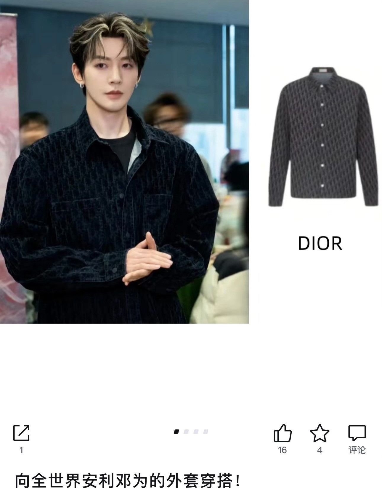 Dior Dior Oblique Denim Jacket Size US XS / EU 42 / 0 - 7 Thumbnail