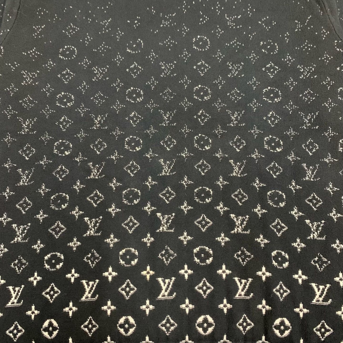 Louis Vuitton Louis Vuitton Black Monogram Knit Sweater Size US M / EU 48-50 / 2 - 8 Thumbnail