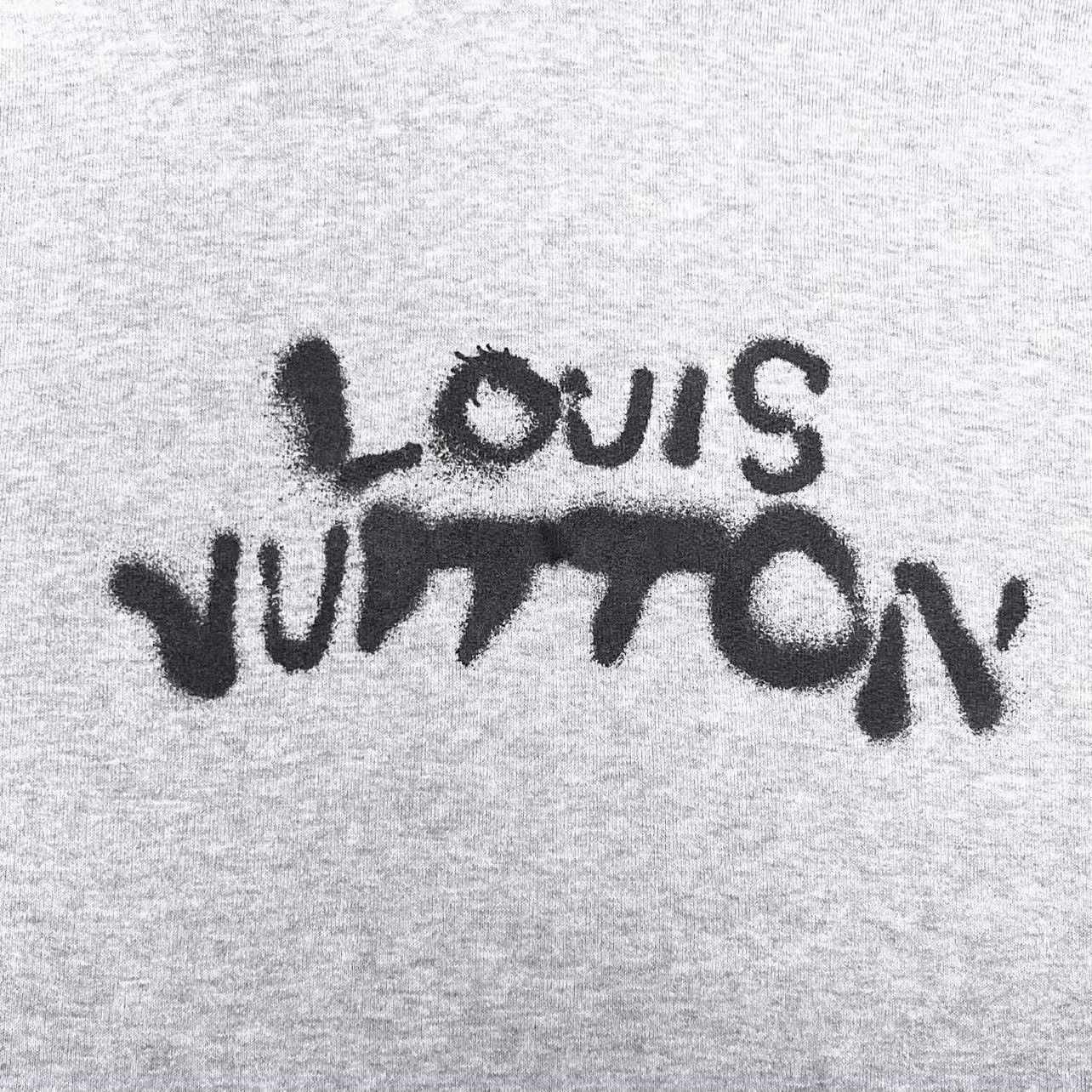 Louis Vuitton Louis Vuitton Gray Graffiti Neon Portrait Hoodie Size US XL / EU 56 / 4 - 4 Thumbnail