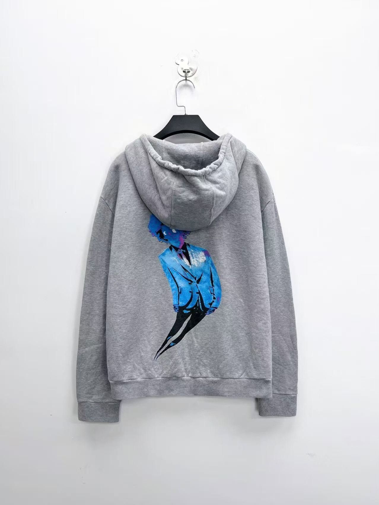 Louis Vuitton Louis Vuitton Gray Graffiti Neon Portrait Hoodie Size US XL / EU 56 / 4 - 2 Thumbnail