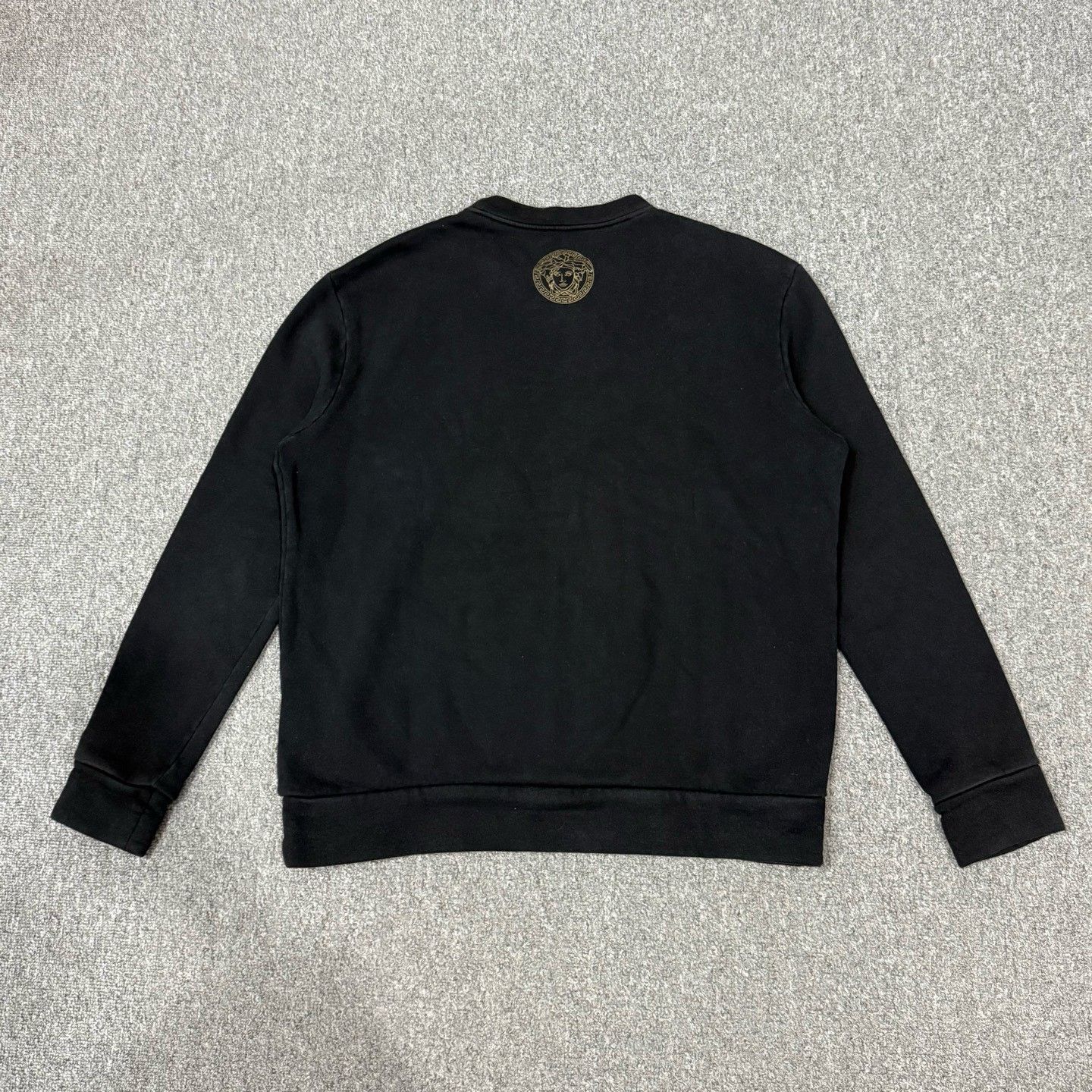 Versace Versace Gold Logo Thin Fleece Sweatshirt Size US M / EU 48-50 / 2 - 2 Thumbnail