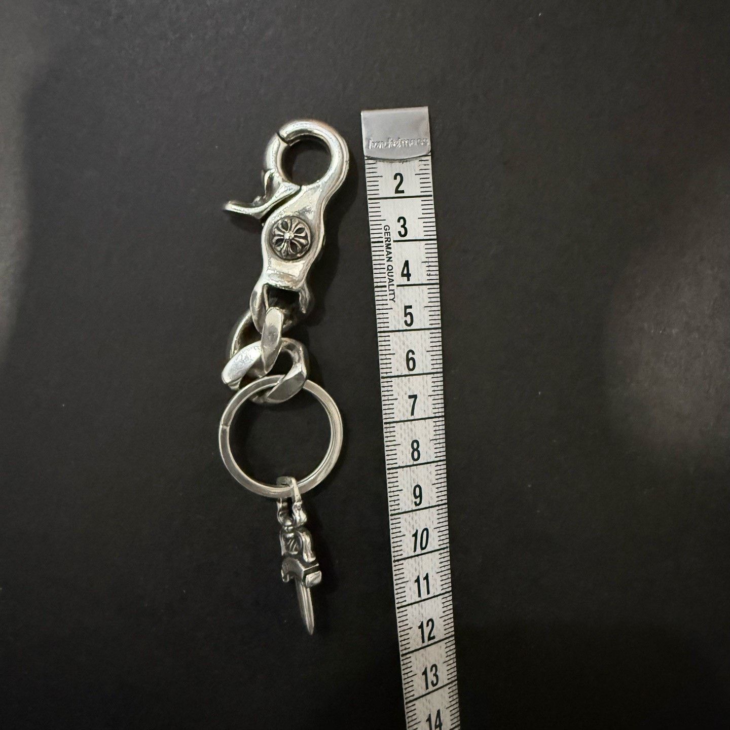 Chrome Hearts Chrome Hearts Lobster Clasp Twisted Chain Sword Keychain Size ONE SIZE - 6 Thumbnail
