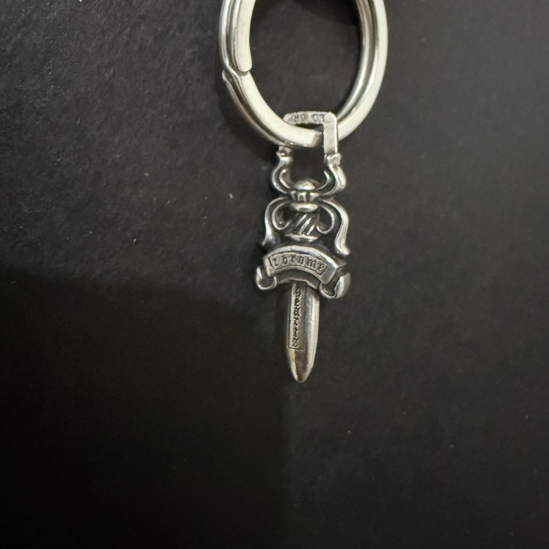 Chrome Hearts Chrome Hearts Lobster Clasp Twisted Chain Sword Keychain Size ONE SIZE - 4 Thumbnail