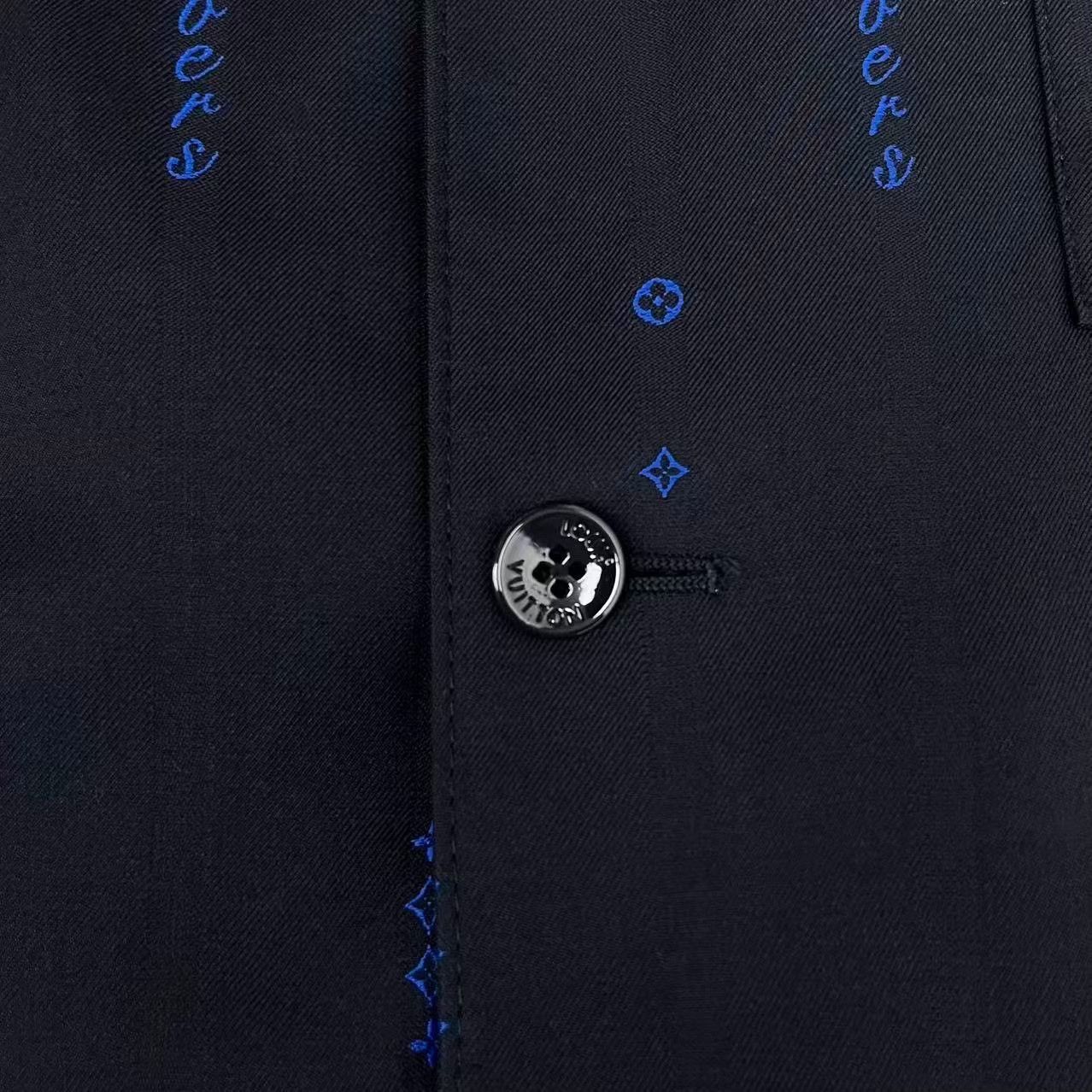 Louis Vuitton Louis Vuitton FW25 Logo Embroidered Blazer Size US L / EU 52-54 / 3 - 5 Thumbnail