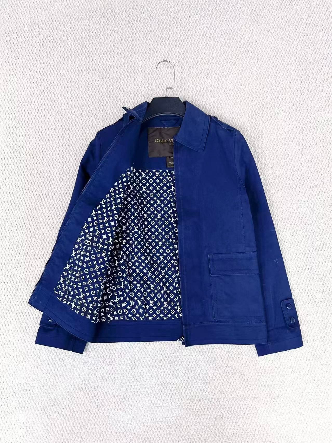 Louis Vuitton Louis Vuitton Blue Zip Jacket Size XXS / US 00 / IT 34 - 5 Thumbnail