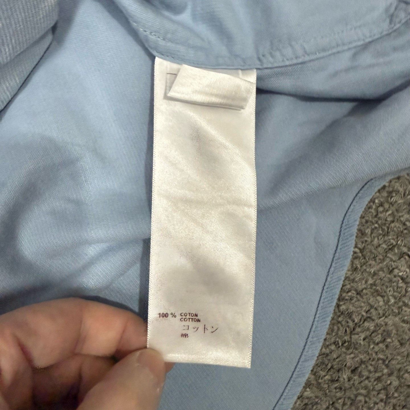 Louis Vuitton Louis Vuitton Blue Double Pocket Logo Shirt Size US XXL / EU 58 / 5 - 4 Thumbnail