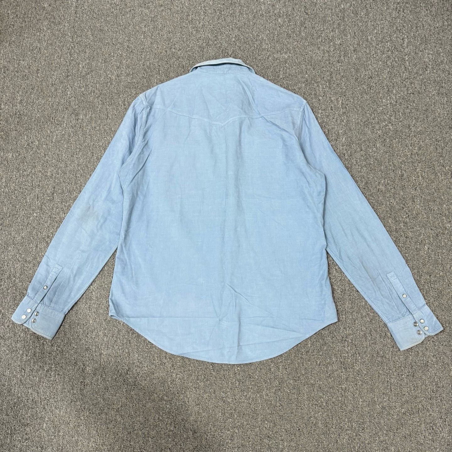 Louis Vuitton Louis Vuitton Blue Double Pocket Logo Shirt Size US XXL / EU 58 / 5 - 2 Thumbnail