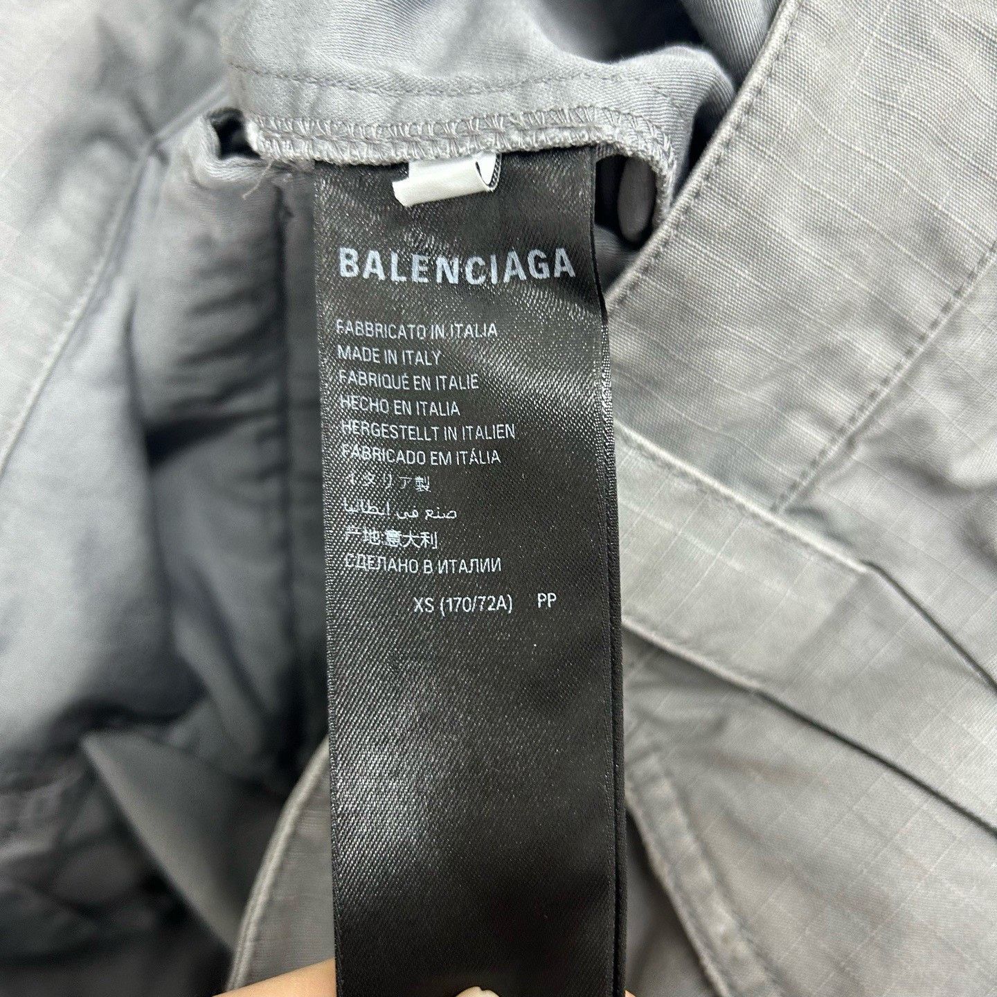 Balenciaga Balenciaga 25 New Gray Embroidered Logo Cargo Shorts XS Size US 26 / EU 42 - 4 Thumbnail