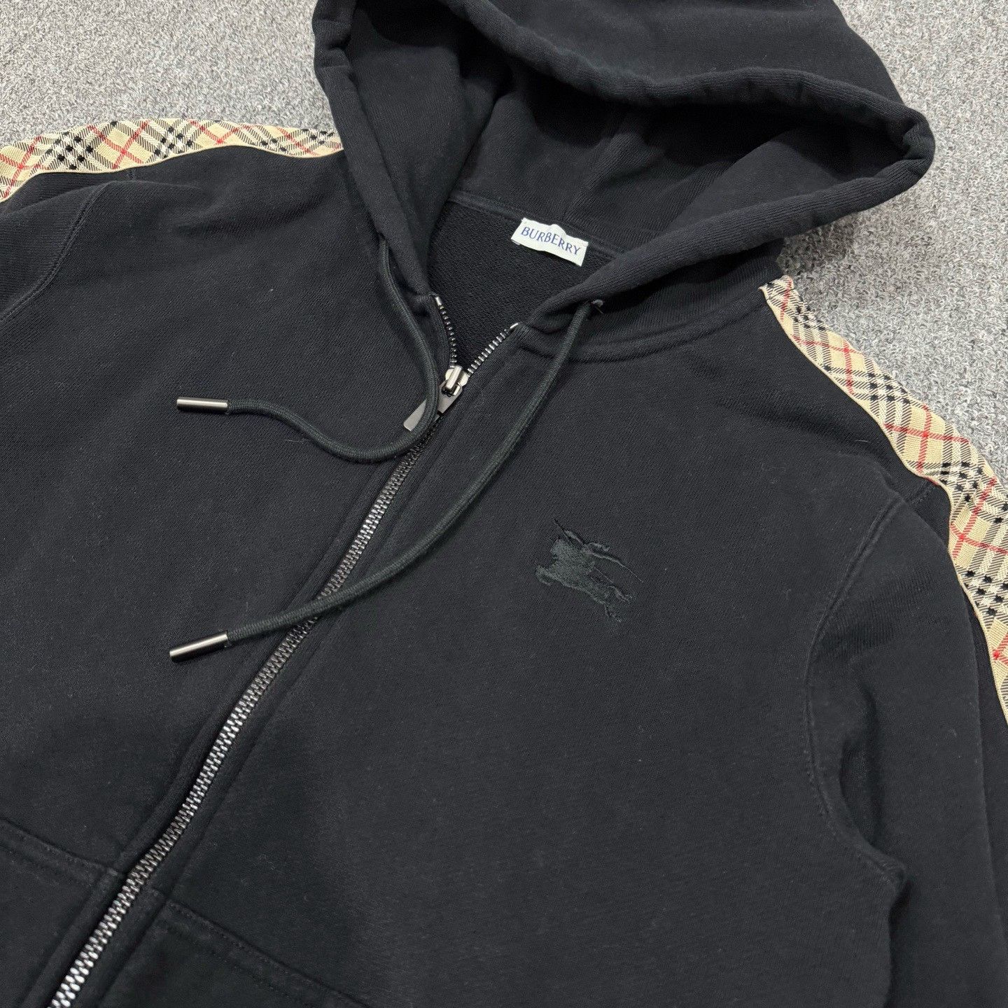Burberry Burberry Embroidered Warhorse Check Zip Hoodie Size US XS / EU 42 / 0 - 3 Thumbnail
