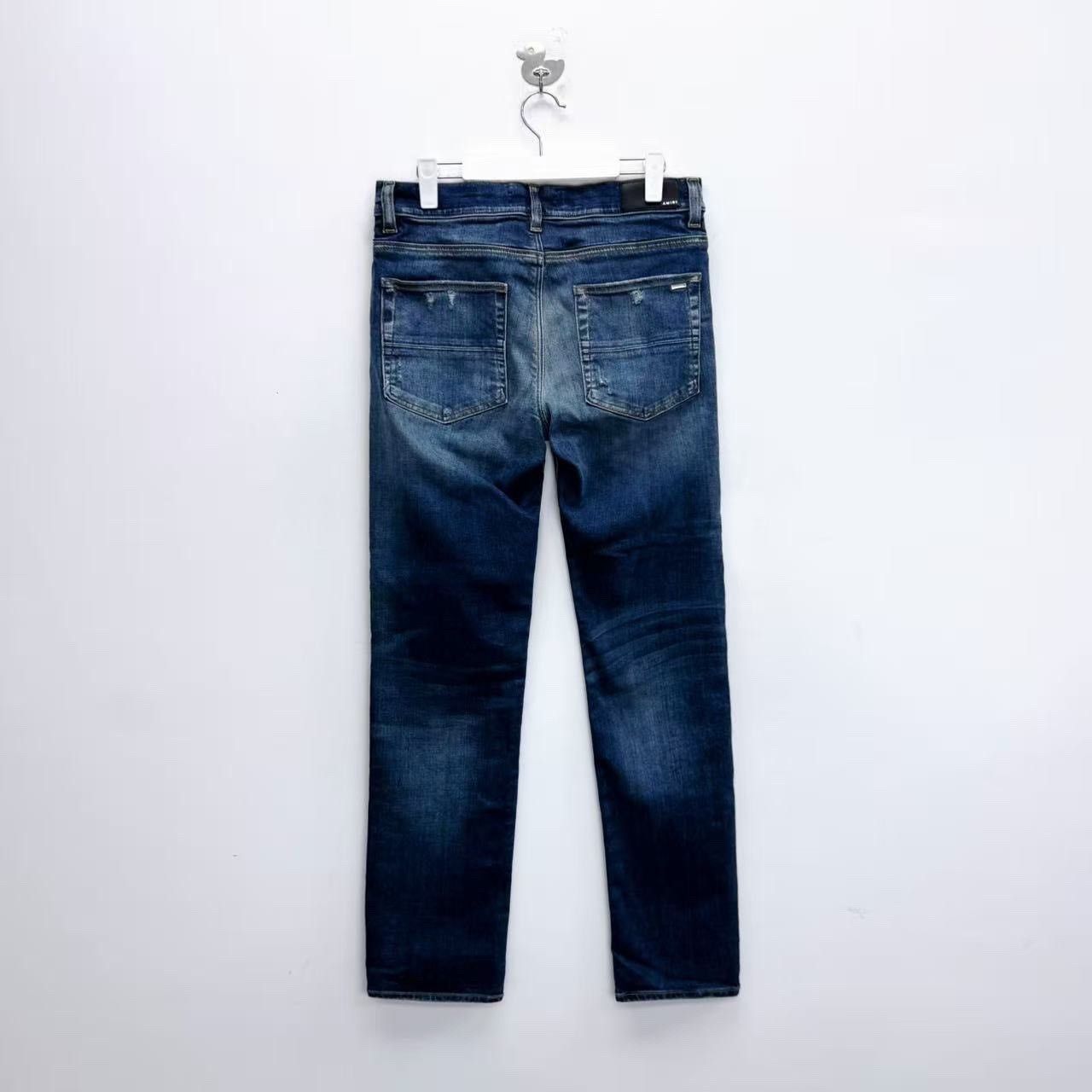 Amiri Amiri Natural Wash Distressed Denim Pants Size US 32 / EU 48 - 2 Thumbnail