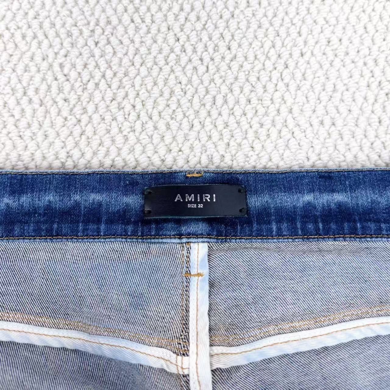 Amiri Amiri Natural Wash Distressed Denim Pants Size US 32 / EU 48 - 3 Thumbnail