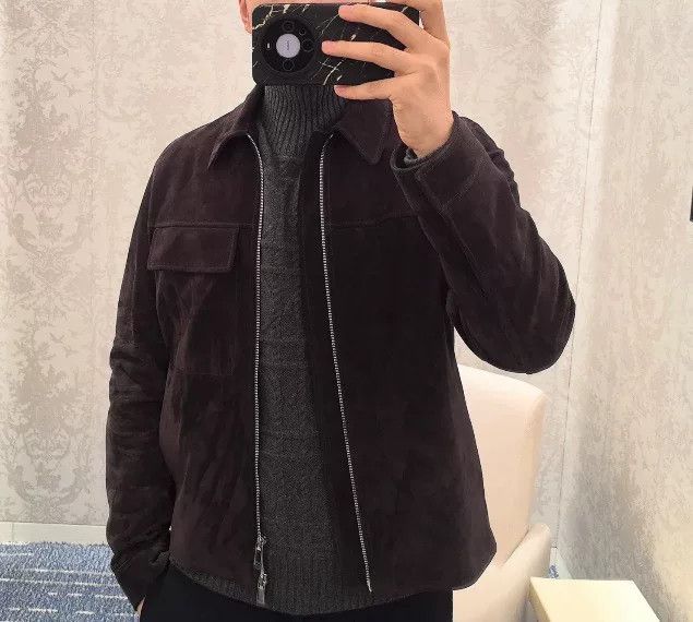Dior DIOR Logo Suede Leather Jacket Size US S / EU 44-46 / 1 - 4 Thumbnail