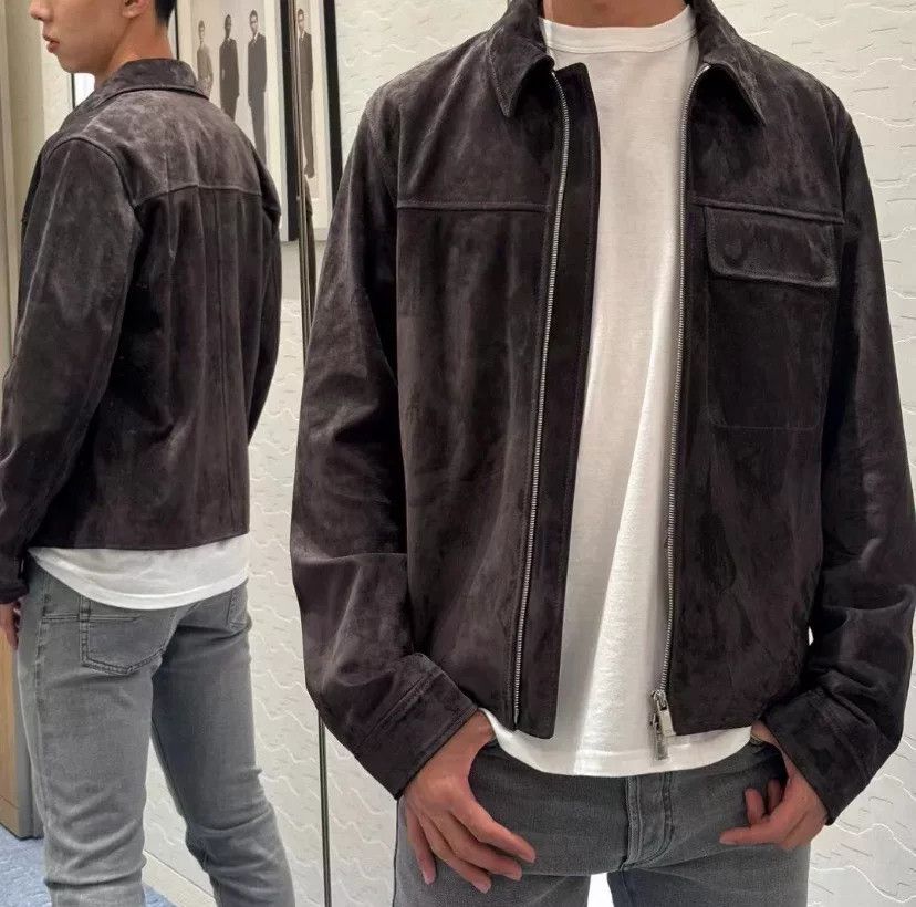 Dior DIOR Logo Suede Leather Jacket Size US S / EU 44-46 / 1 - 5 Thumbnail