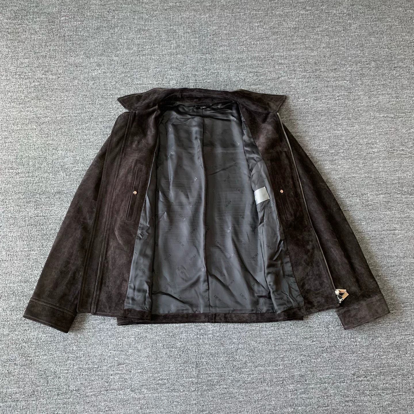 Dior DIOR Logo Suede Leather Jacket Size US S / EU 44-46 / 1 - 8 Thumbnail