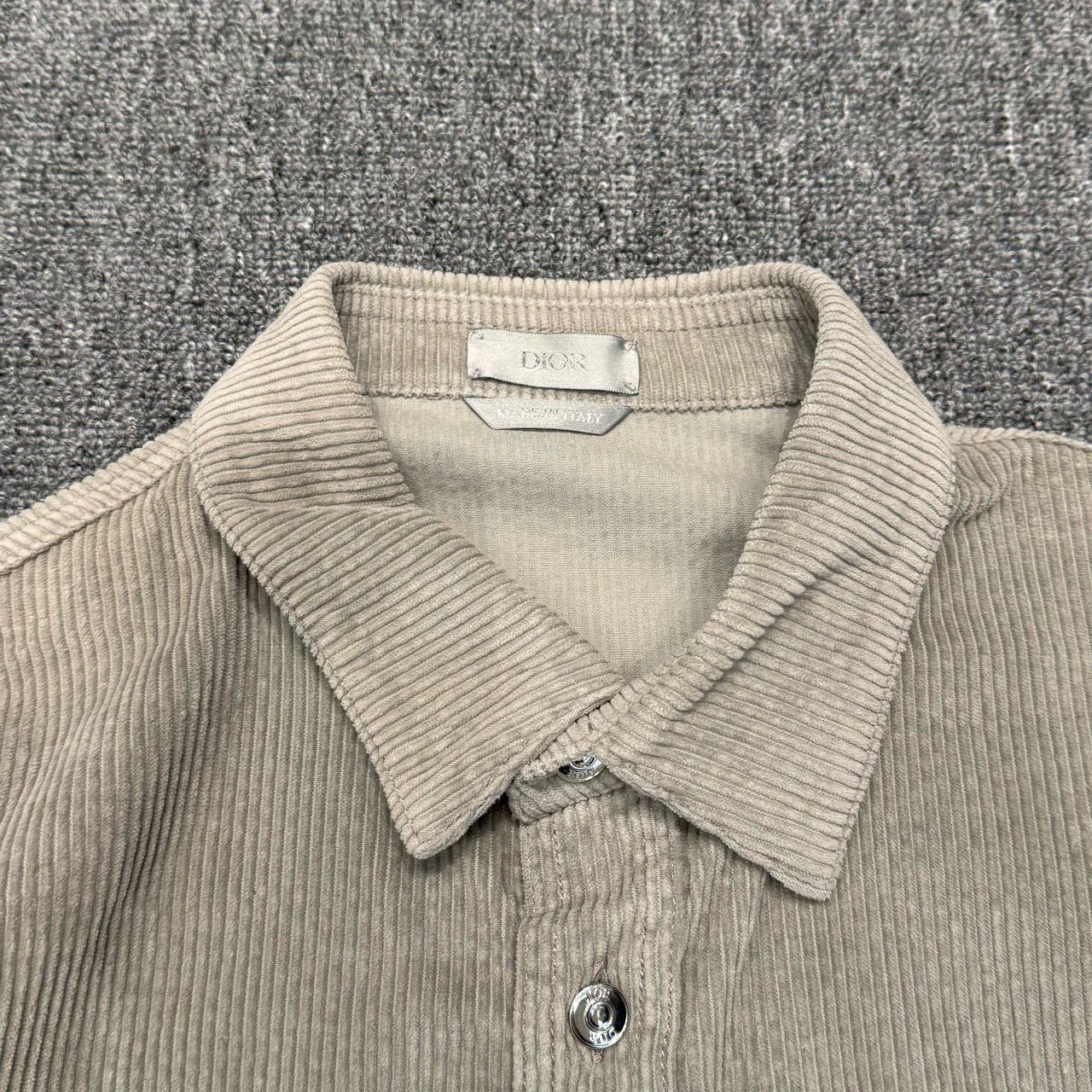 Dior Dior Gray Corduroy Shirt Jacket Size US XS / EU 42 / 0 - 4 Thumbnail