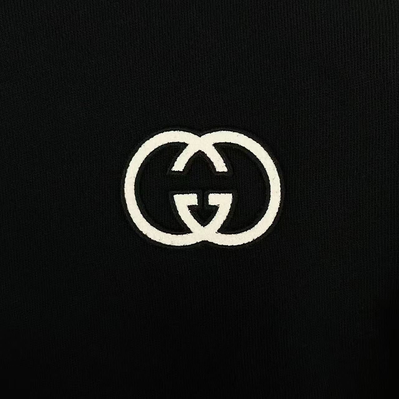 Gucci Gucci FW23 Black Embroidered Double G Hoodie Size US XXS / EU 40 - 4 Thumbnail