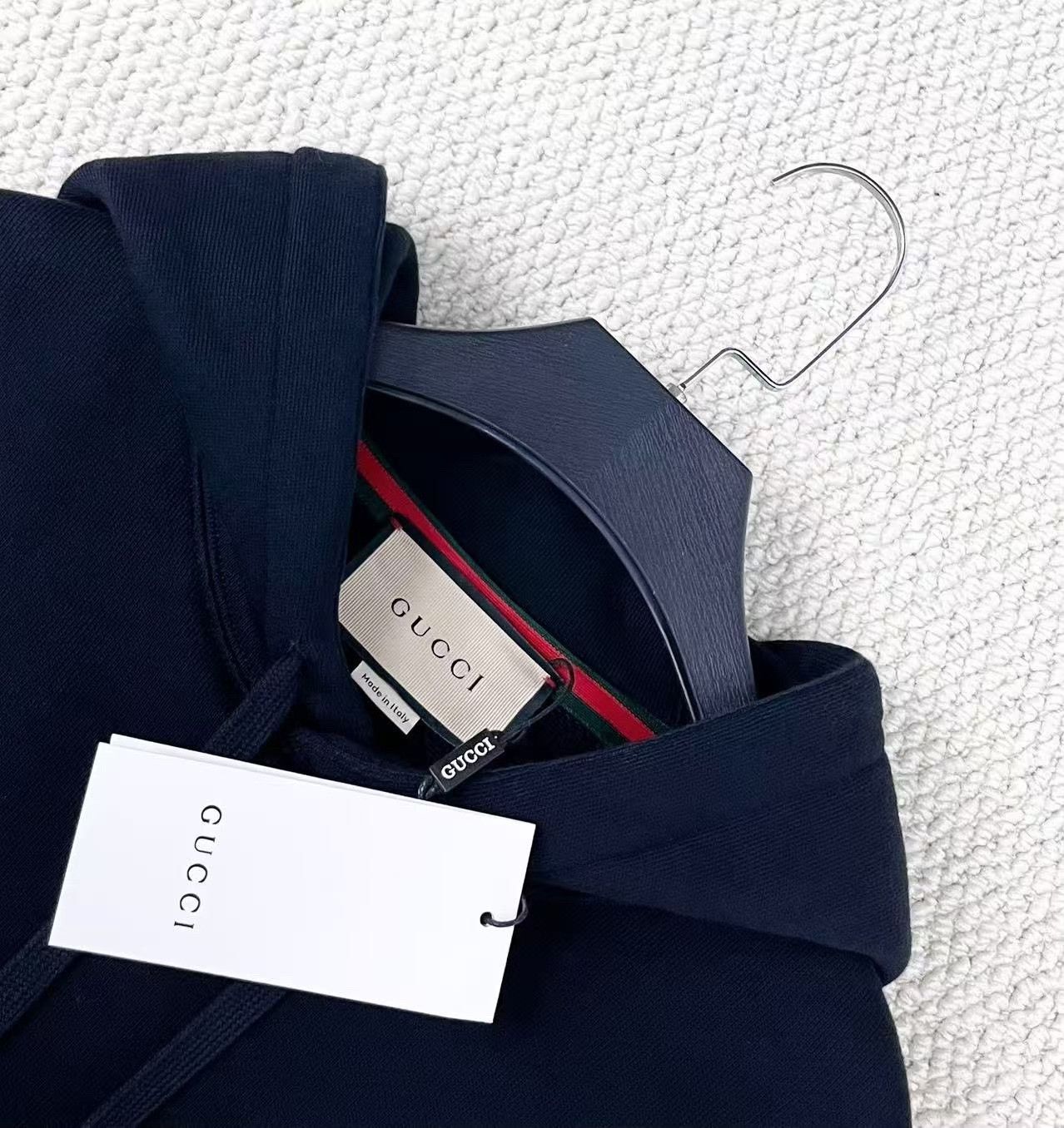 Gucci Gucci FW23 Black Embroidered Double G Hoodie Size US XXS / EU 40 - 3 Thumbnail