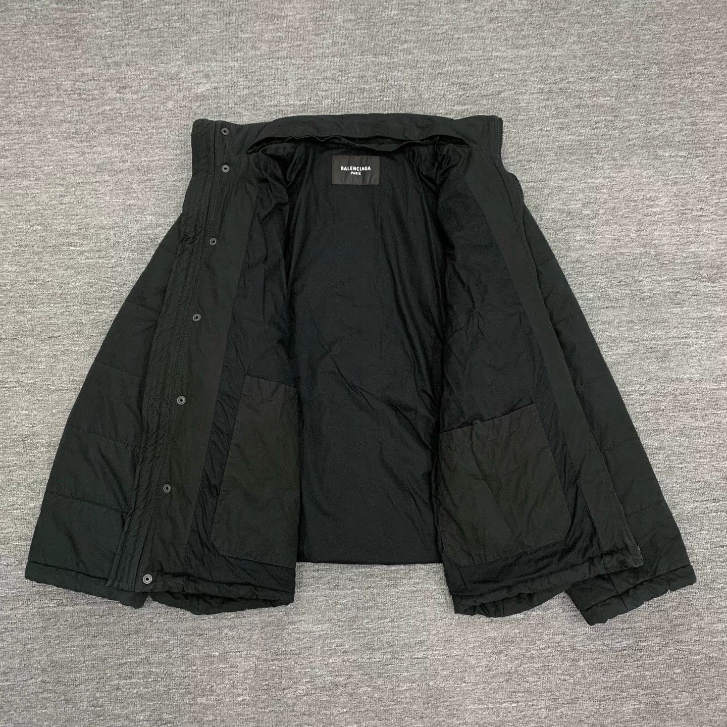 Balenciaga Balenciaga Black Logo Cotton Jacket Size US L / EU 52-54 / 3 - 9 Thumbnail