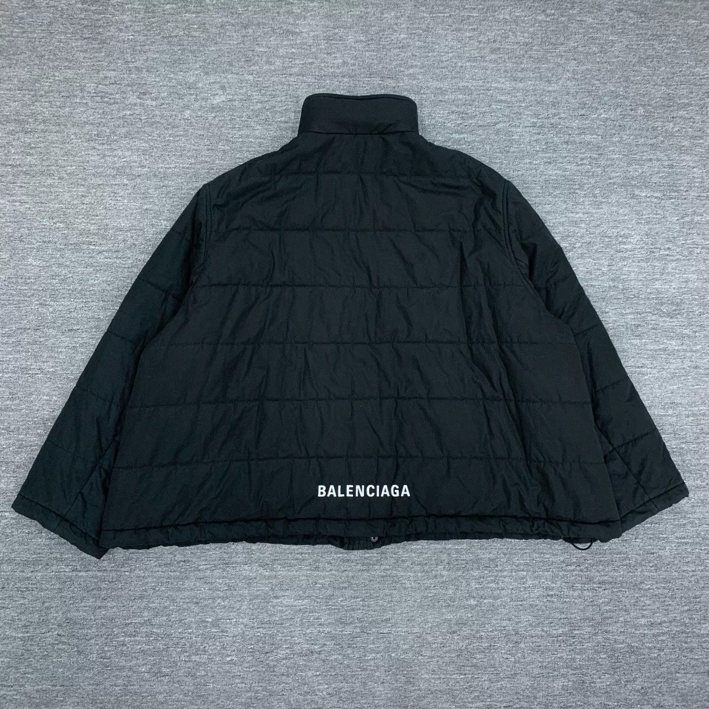 Balenciaga Balenciaga Black Logo Cotton Jacket Size US L / EU 52-54 / 3 - 2 Thumbnail