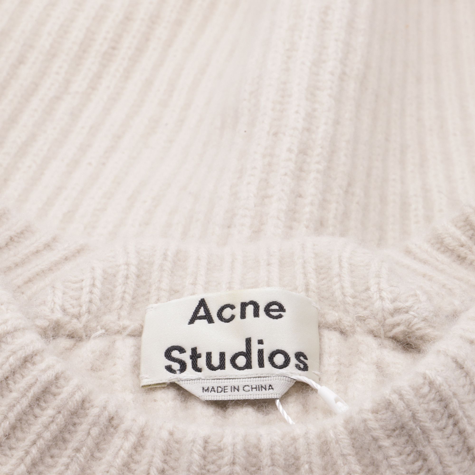 Acne Studios Acne Studios Rib Knit Sweater in Ecru Wool Size S / US 4 / IT 40 - 5 Thumbnail