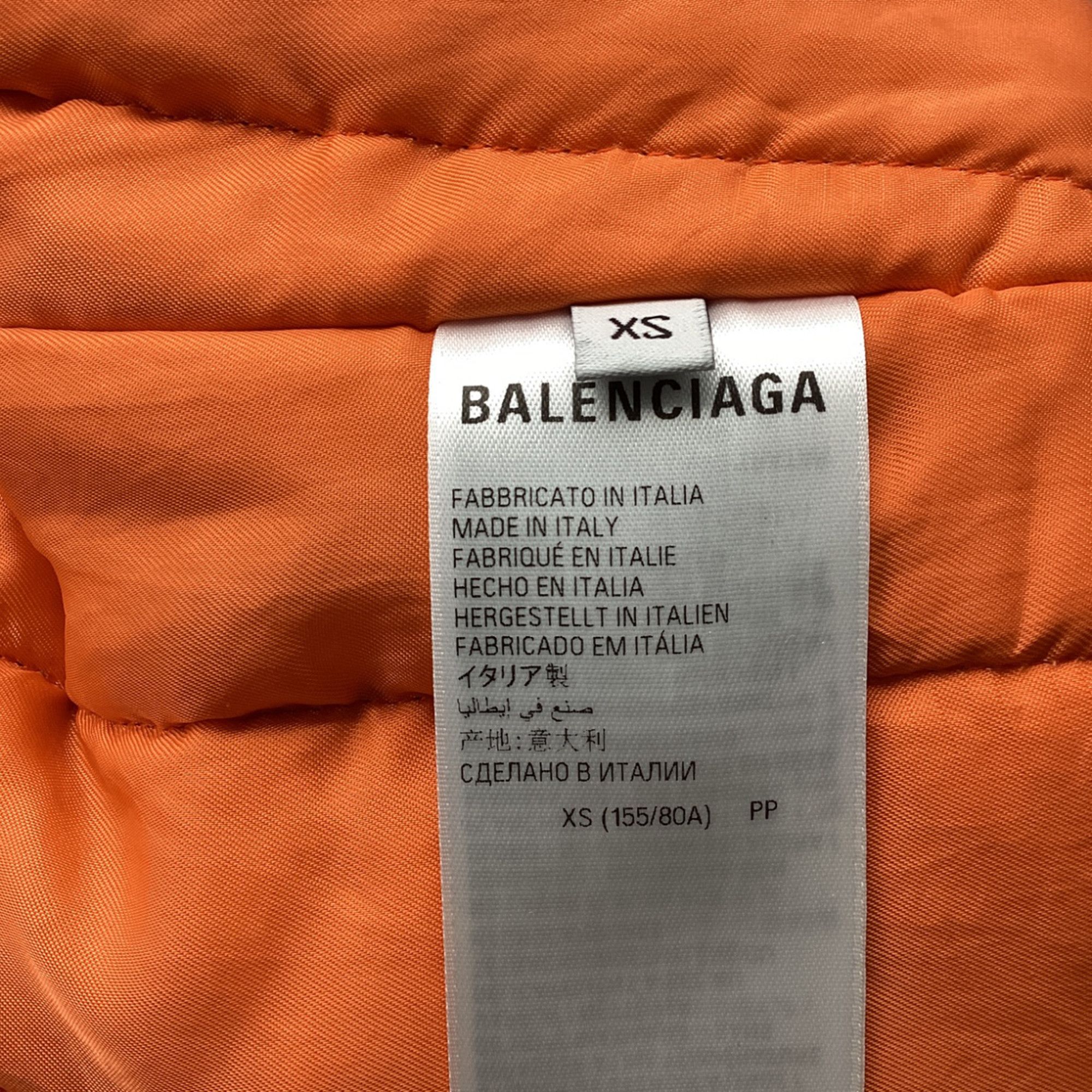 Balenciaga Balenciaga Shrunk Bomber Jacket in Black Polyamide Size XS / US 0-2 / IT 36-38 - 6 Thumbnail