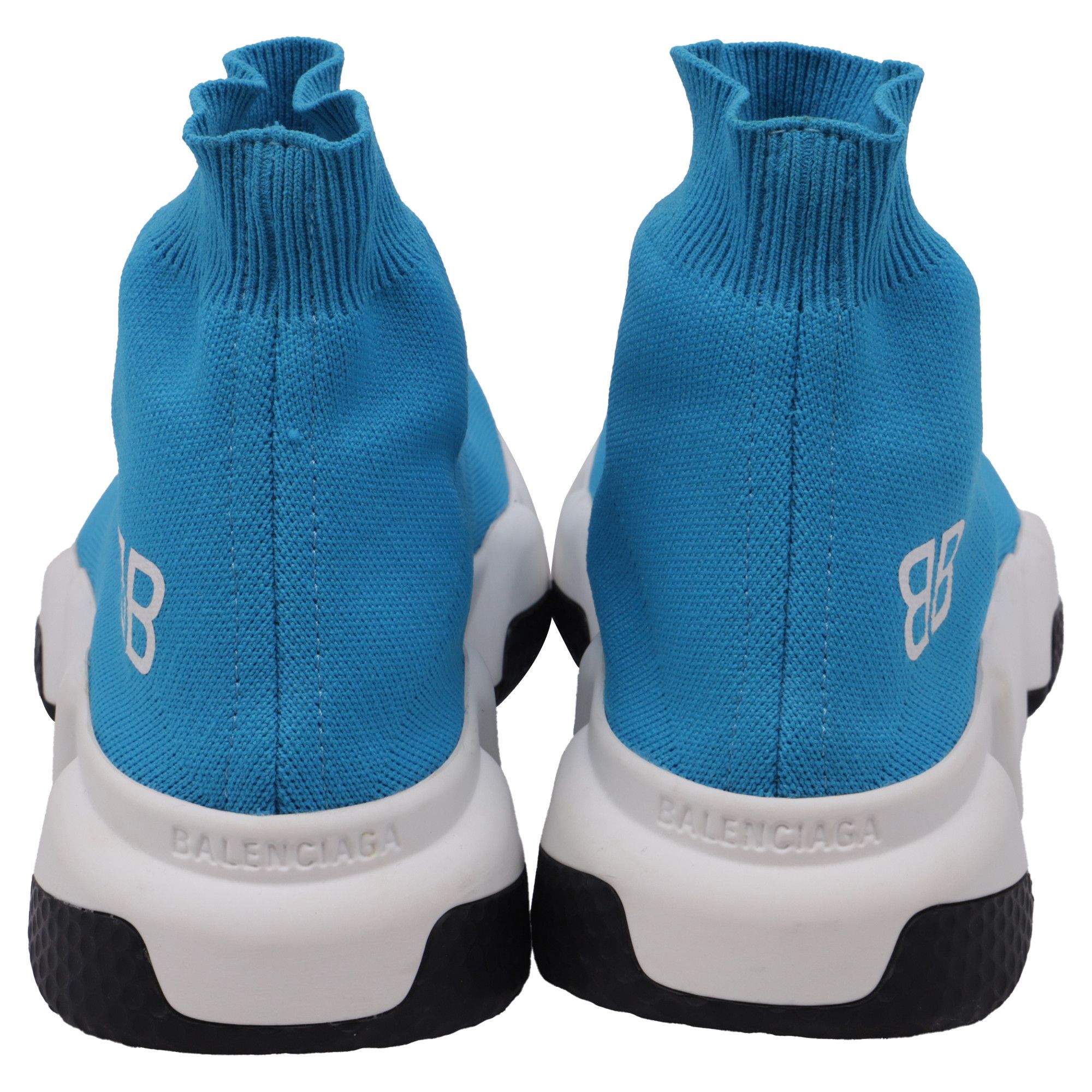 Balenciaga Balenciaga Speed Trainer Shoes in Blue Polyester Size US 6 / IT 36 - 5 Thumbnail