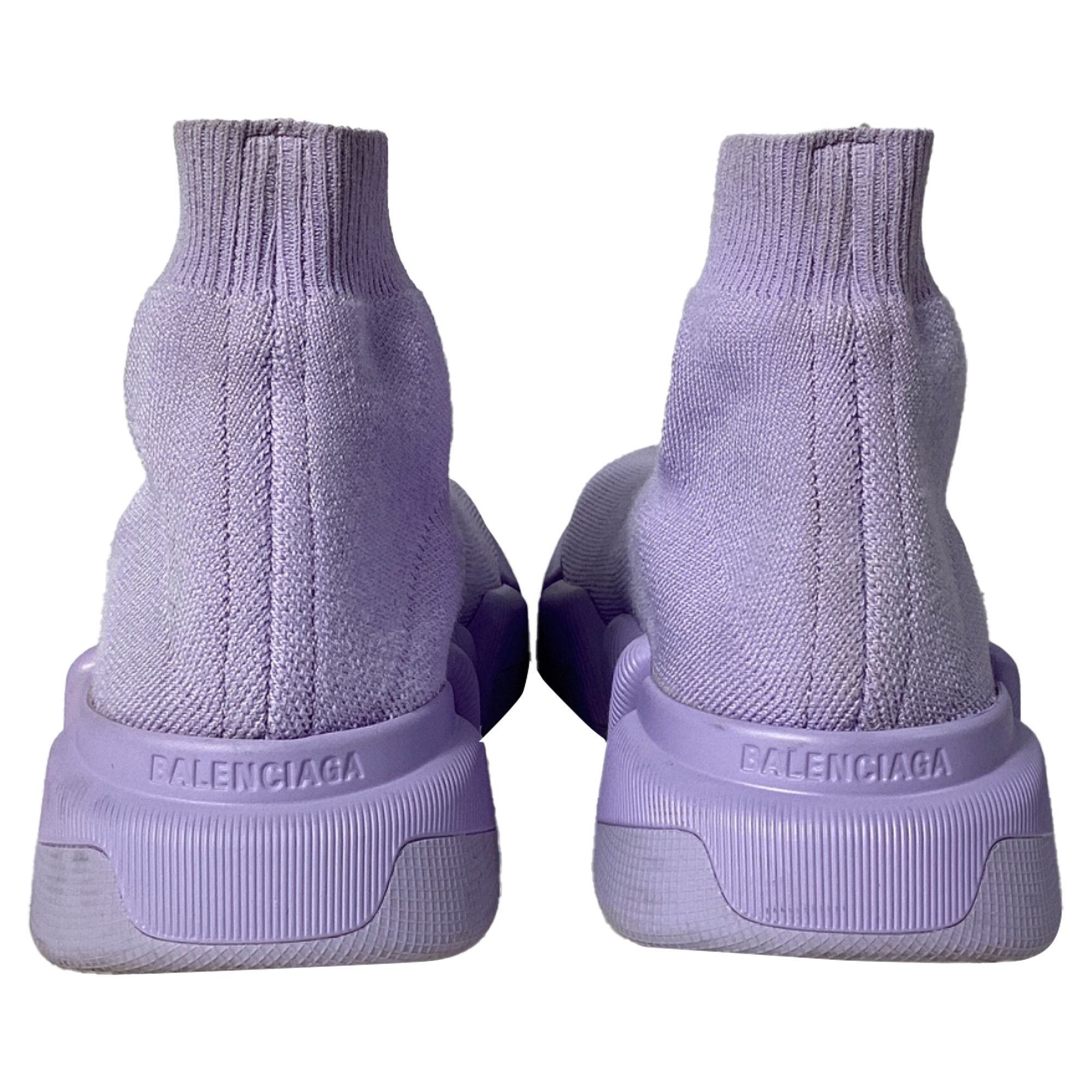 Balenciaga Balenciaga Speed 2.0 Trainer Shoes in Purple Polyester Size US 6 / IT 36 - 3 Thumbnail
