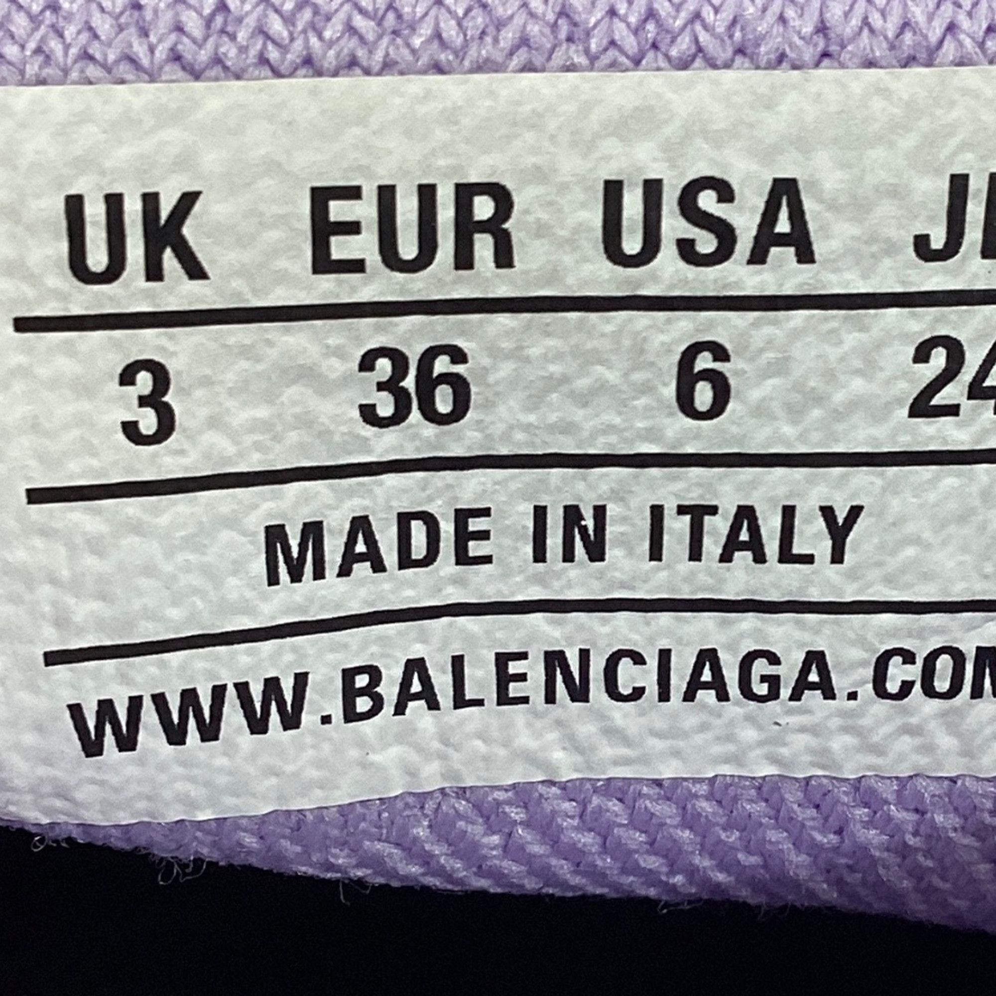Balenciaga Balenciaga Speed 2.0 Trainer Shoes in Purple Polyester Size US 6 / IT 36 - 7 Thumbnail