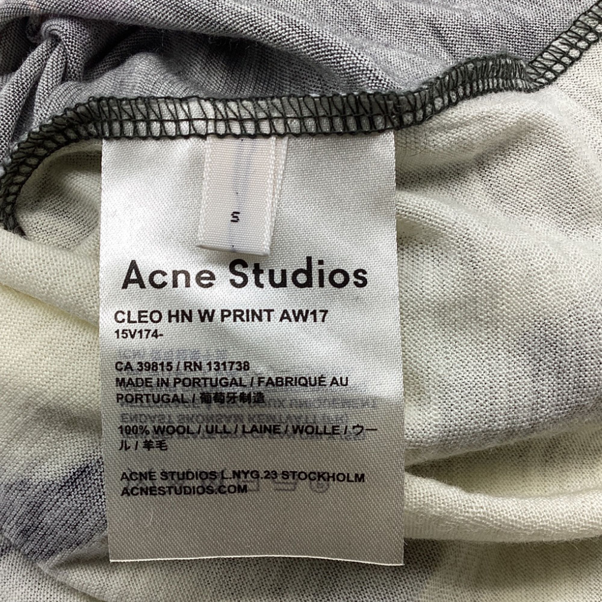 Acne Studios Acne Studios Cleo Turtleneck Top in Floral Print Wool Size S / US 4 / IT 40 - 6 Thumbnail