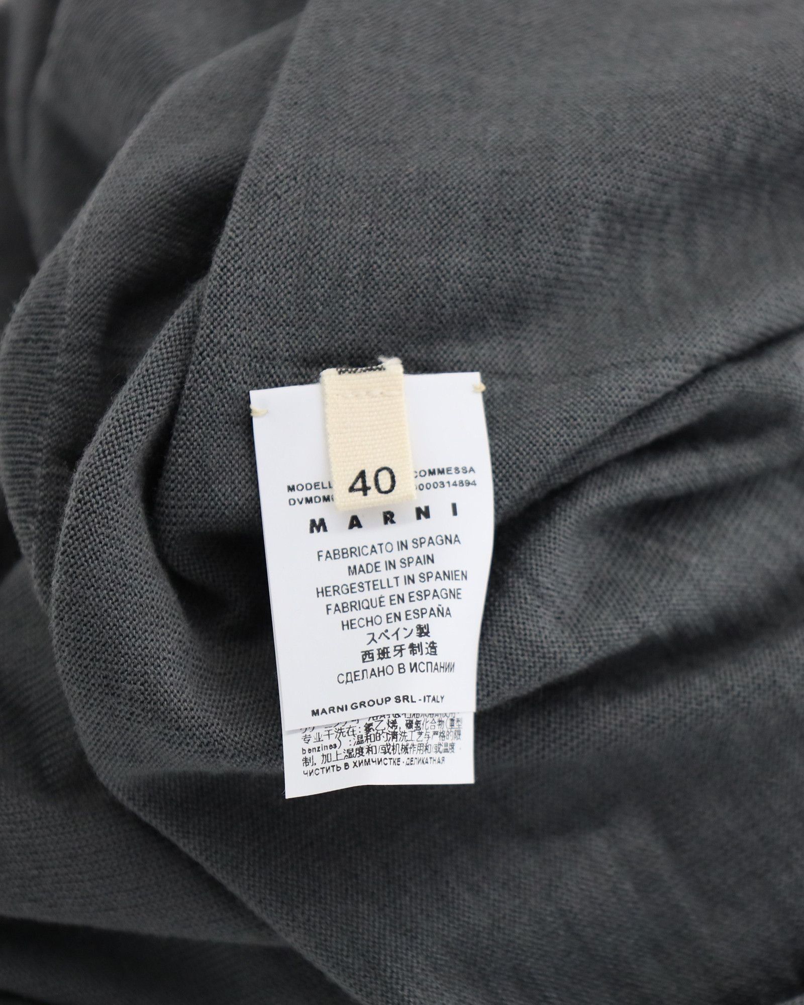 Marni Marni Long Sleeve Turtleneck Sweater in Grey Wool Size S / US 4 / IT 40 - 5 Thumbnail