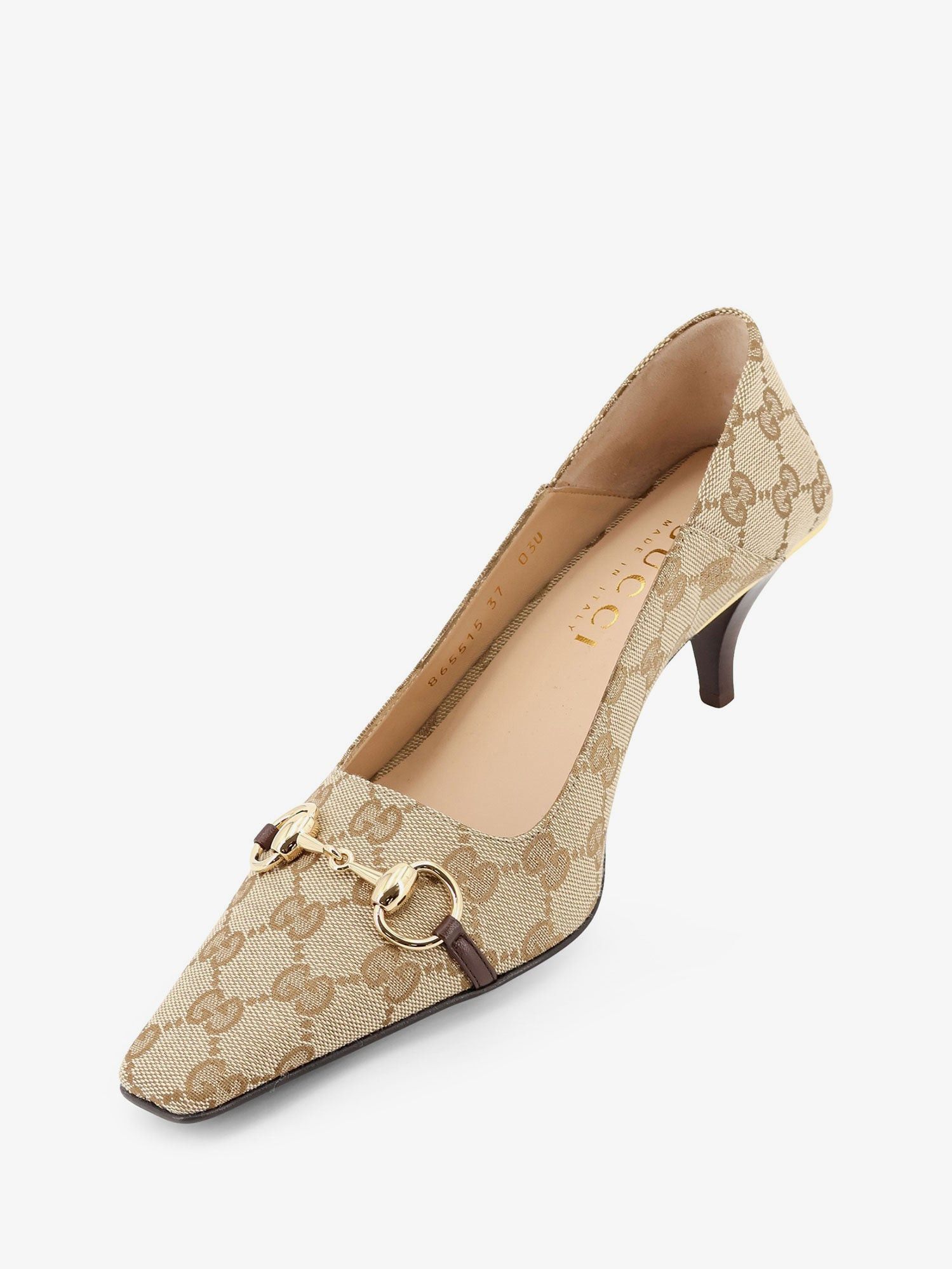 Gucci Vittoria Gg Fabric Pumps With Metal Horsebit Size US 11 / IT 41 - 4 Thumbnail
