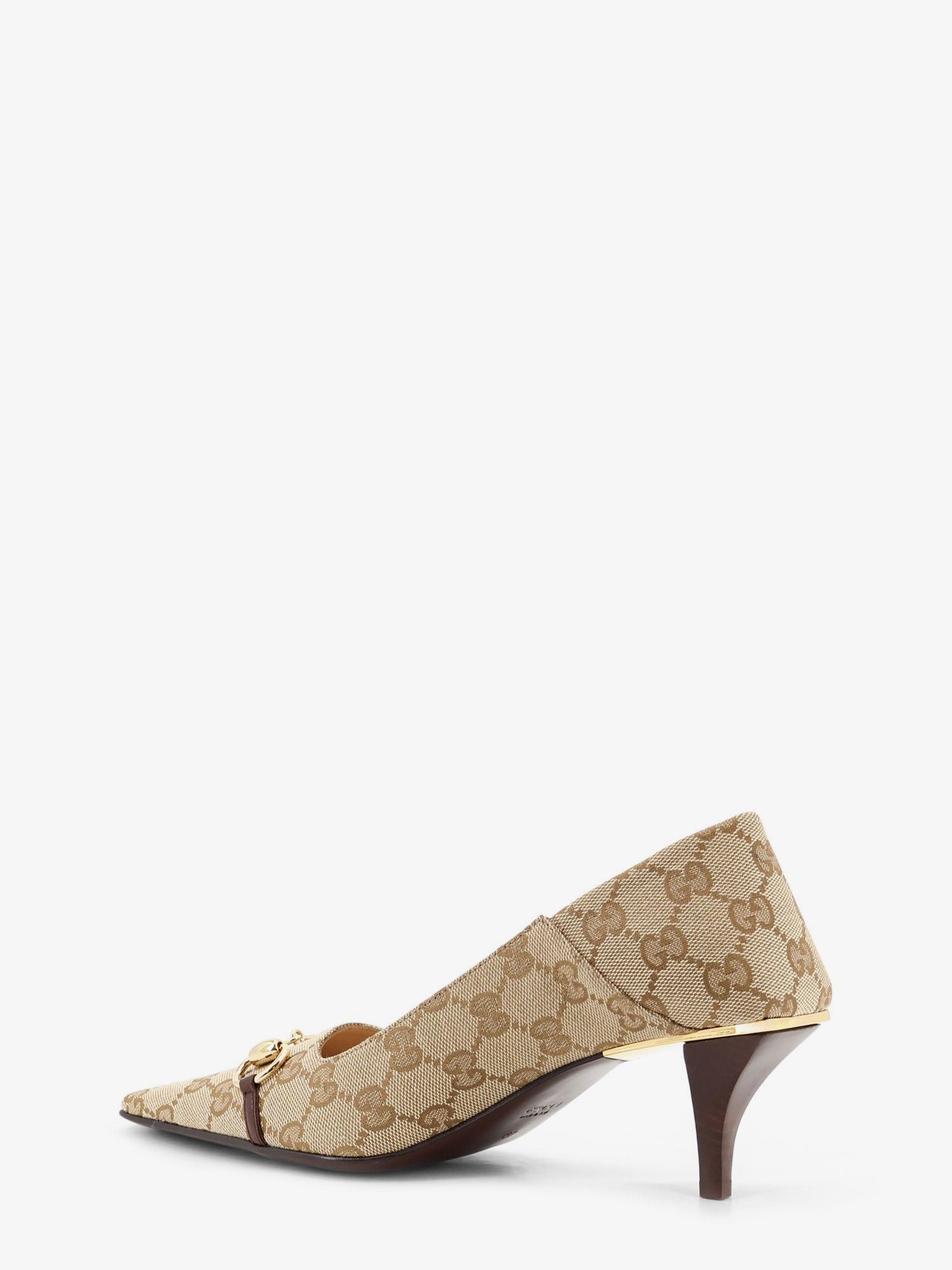 Gucci Vittoria Gg Fabric Pumps With Metal Horsebit Size US 11 / IT 41 - 3 Thumbnail