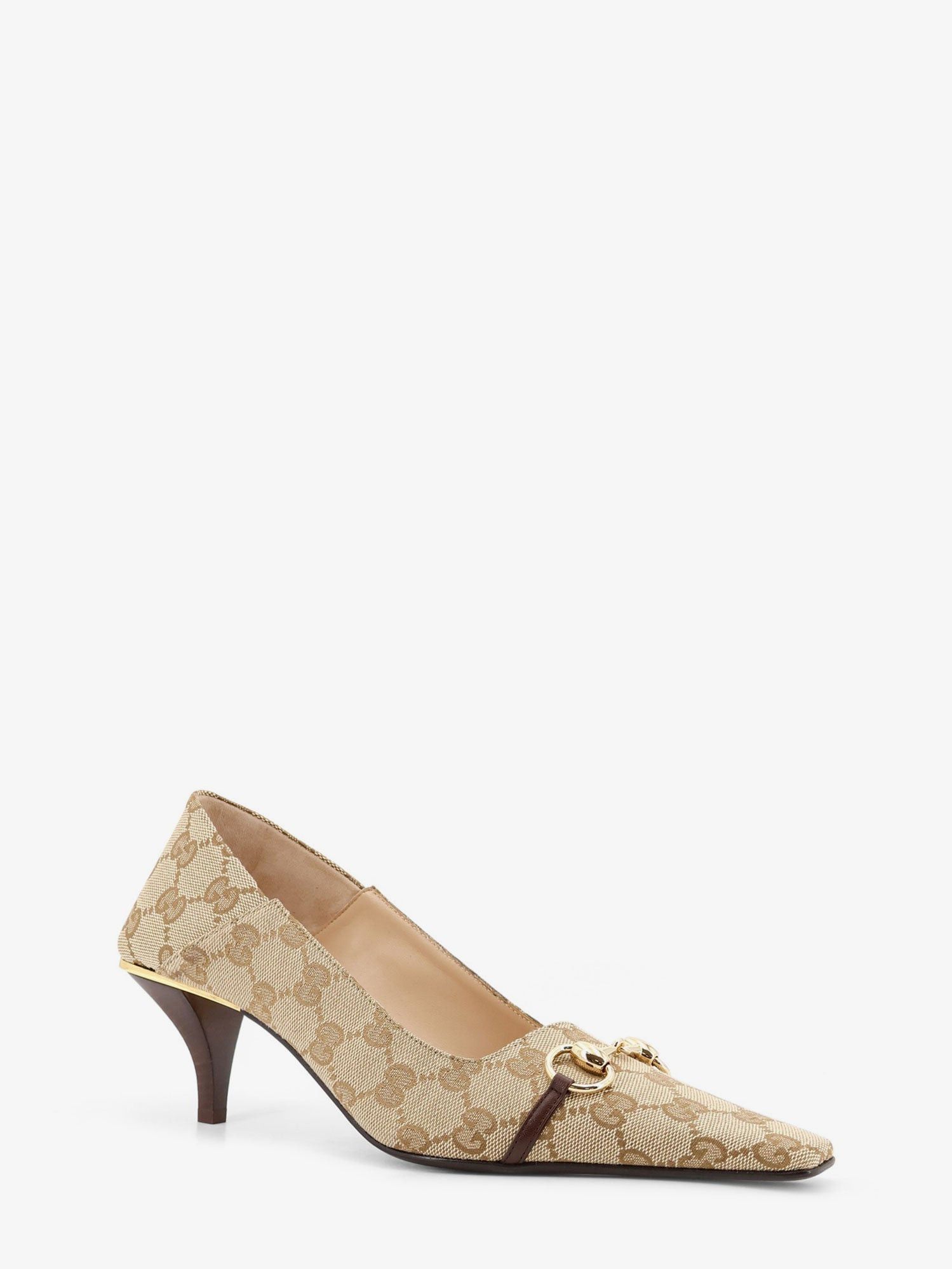Gucci Vittoria Gg Fabric Pumps With Metal Horsebit Size US 11 / IT 41 - 2 Thumbnail