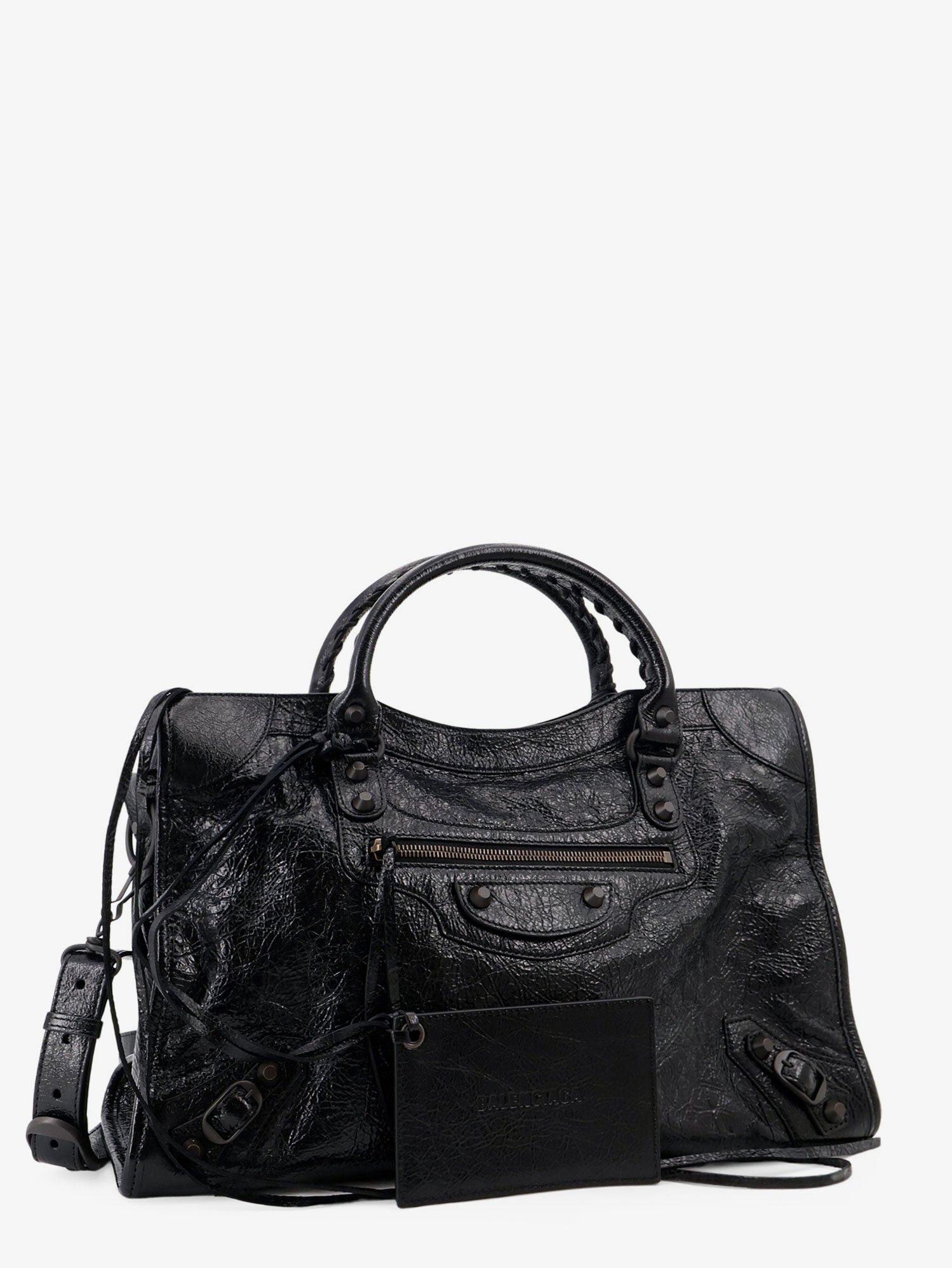 Balenciaga Le City Medium Leather Handbag Size ONE SIZE - 3 Thumbnail