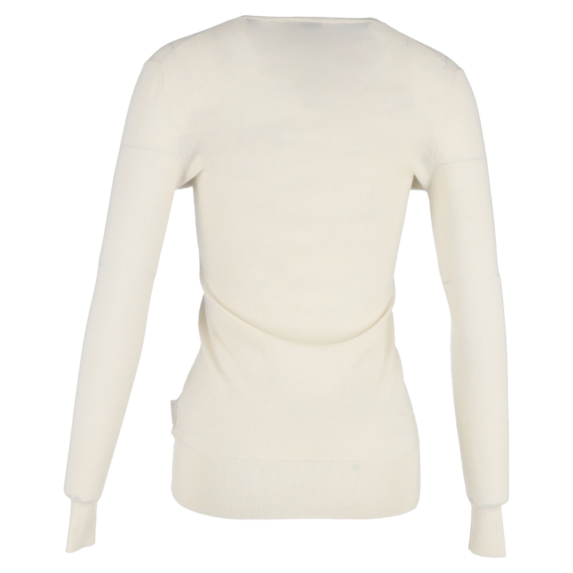 Moncler Moncler Buttoned Cardigan in Cream Wool Size XS / US 0-2 / IT 36-38 - 3 Thumbnail