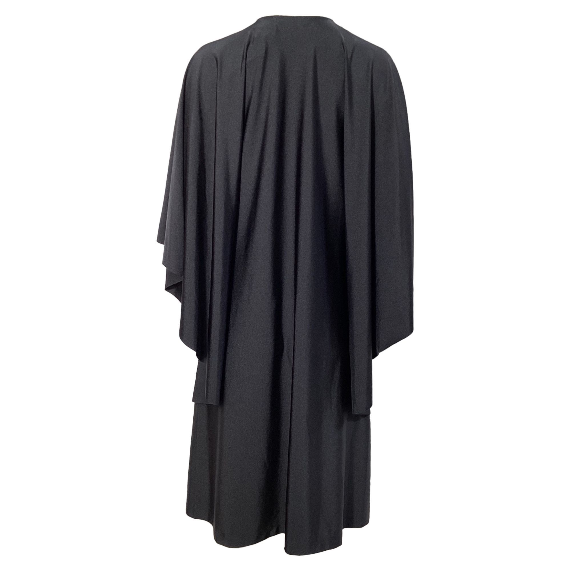 Balenciaga Balenciaga Loose Midi Dress in Black Polyamide Size XS / US 0-2 / IT 36-38 - 2 Thumbnail