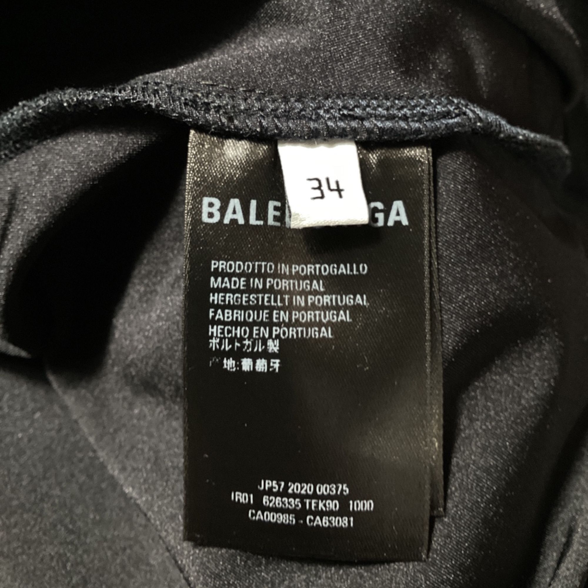 Balenciaga Balenciaga Loose Midi Dress in Black Polyamide Size XS / US 0-2 / IT 36-38 - 6 Thumbnail