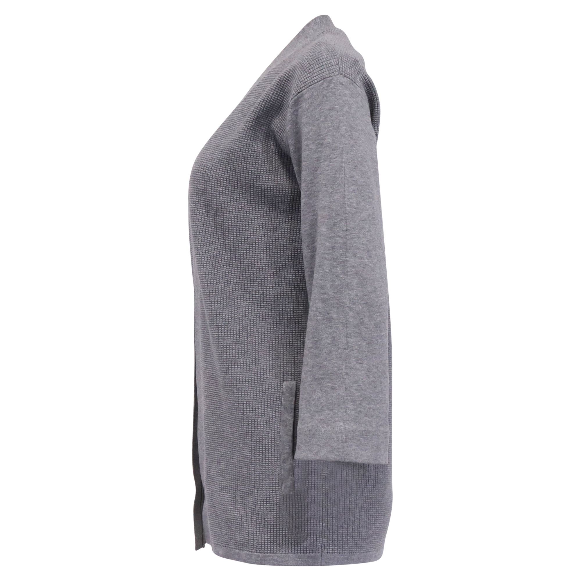 Theory Theory Open Cardigan in Grey Tencel Size US XS / EU 42 / 0 - 3 Thumbnail
