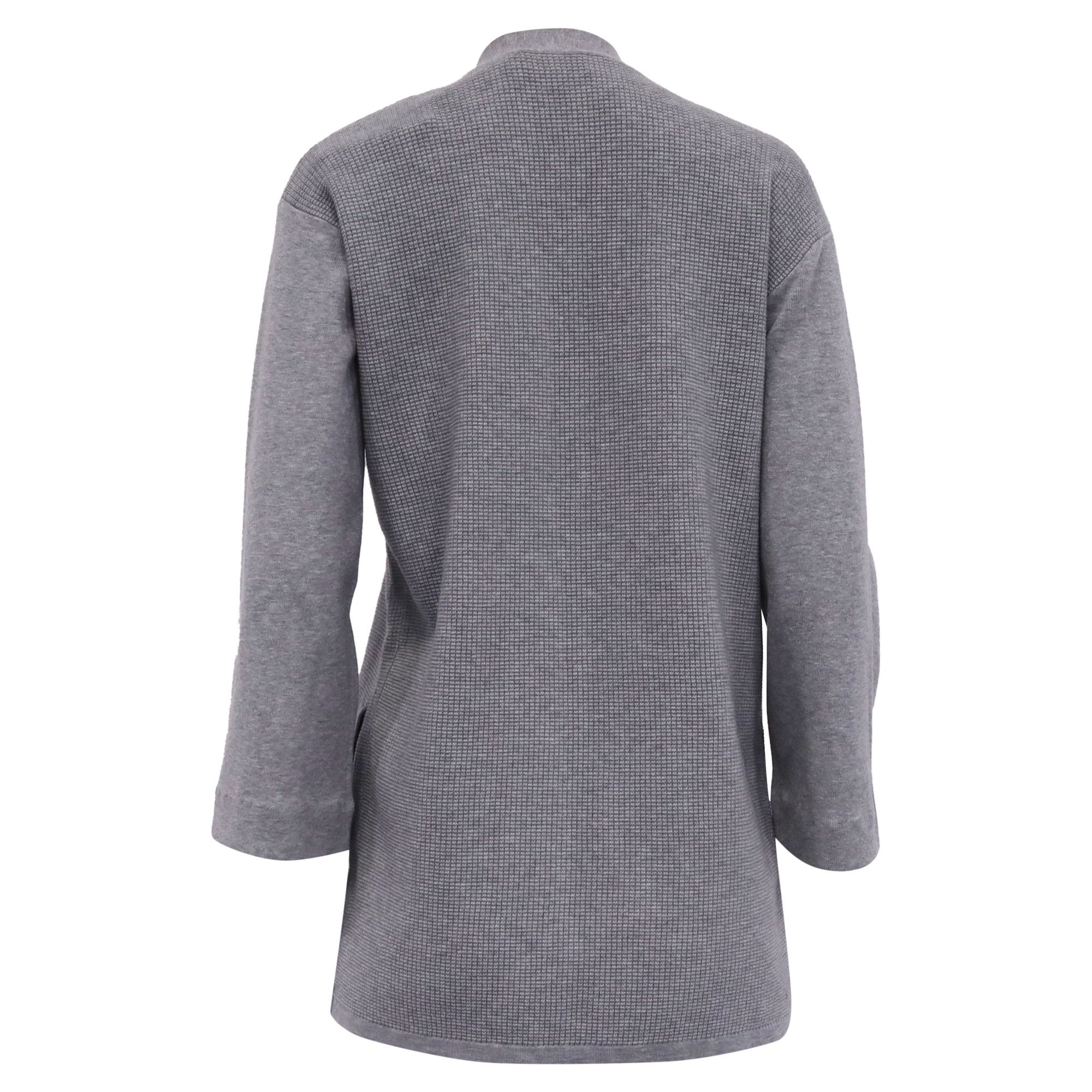 Theory Theory Open Cardigan in Grey Tencel Size US XS / EU 42 / 0 - 4 Thumbnail