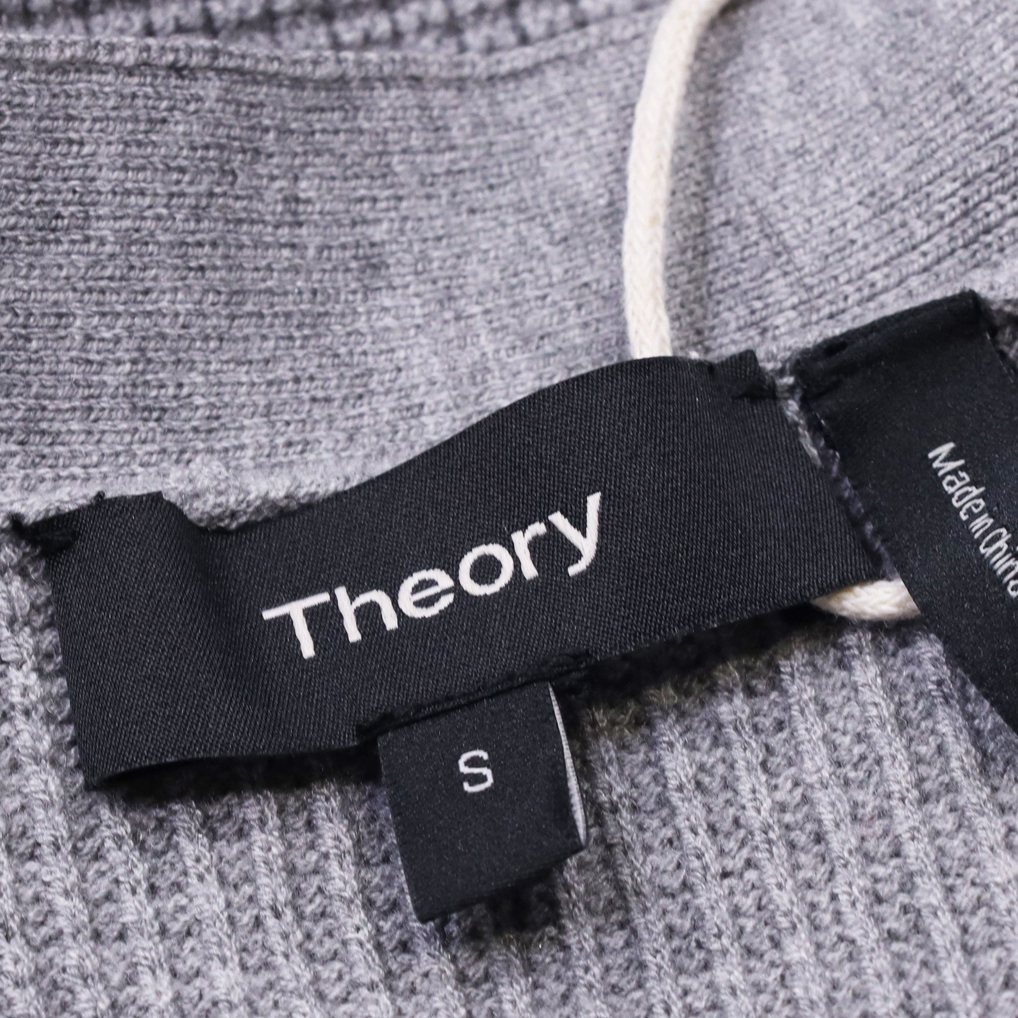 Theory Theory Open Cardigan in Grey Tencel Size US XS / EU 42 / 0 - 5 Thumbnail