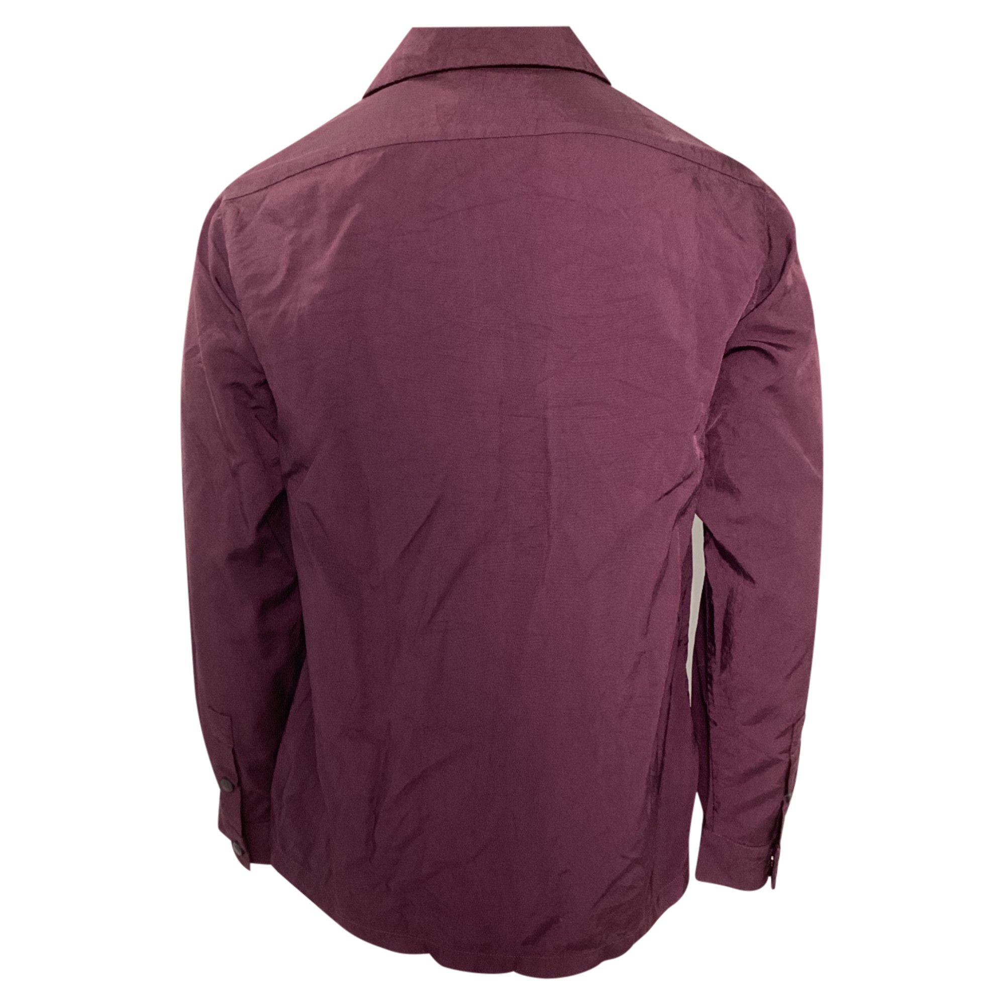 Acne Studios Acne Studios Buttoned Long Sleeve Shirt in Burgundy Nylon Size US XL / EU 56 / 4 - 3 Thumbnail