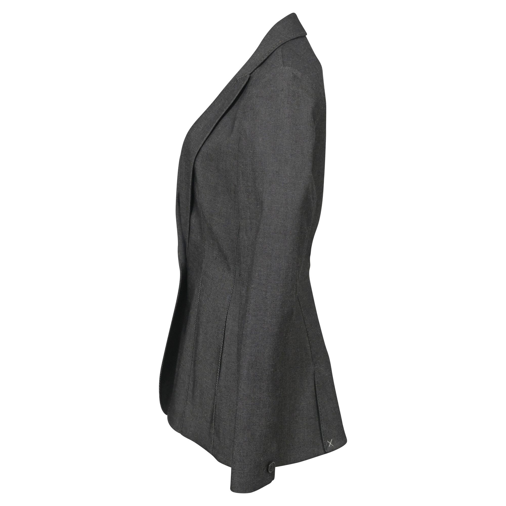 Dior Christian Dior Single Button Blazer in Grey Wool Size S / US 4 / IT 40 - 2 Thumbnail