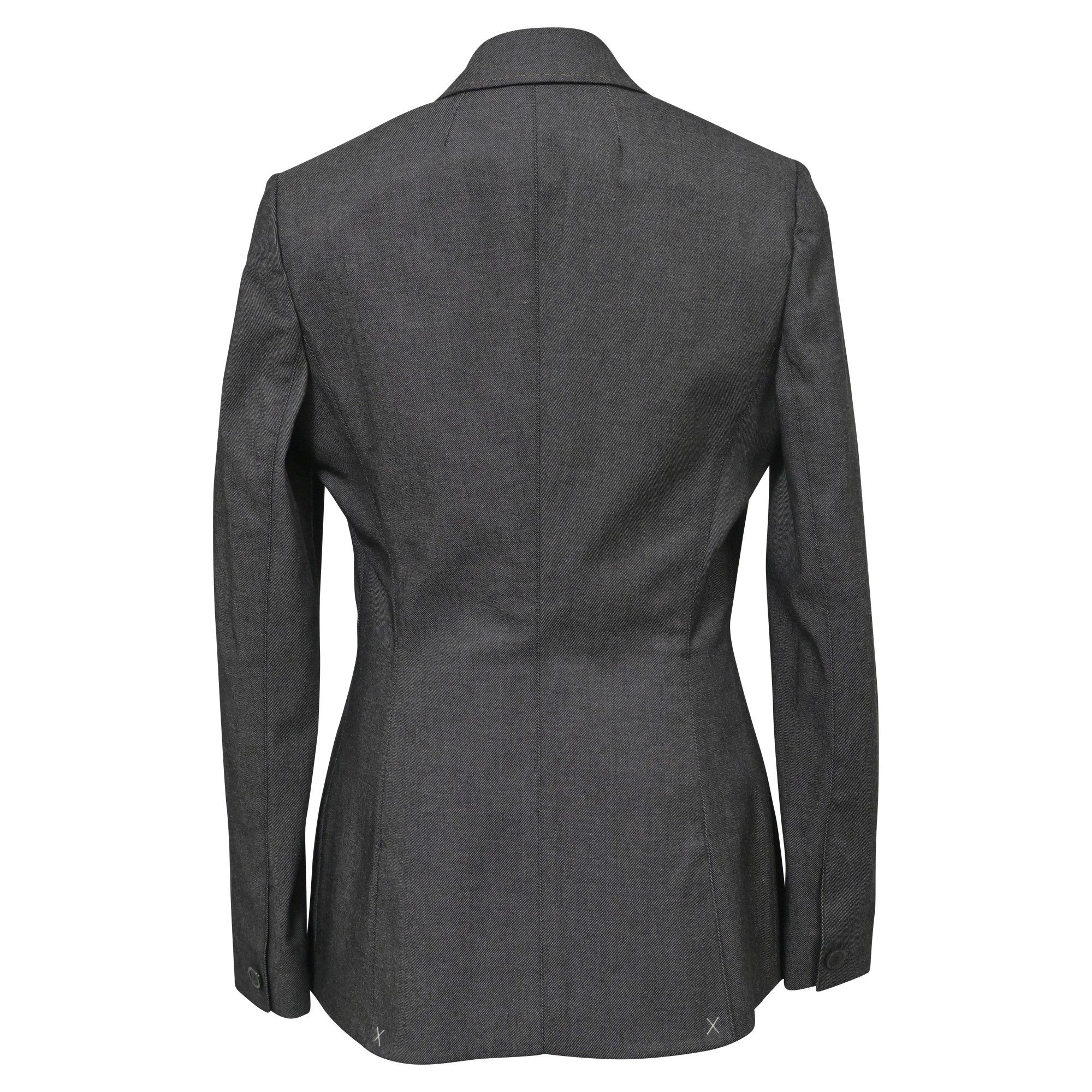 Dior Christian Dior Single Button Blazer in Grey Wool Size S / US 4 / IT 40 - 3 Thumbnail