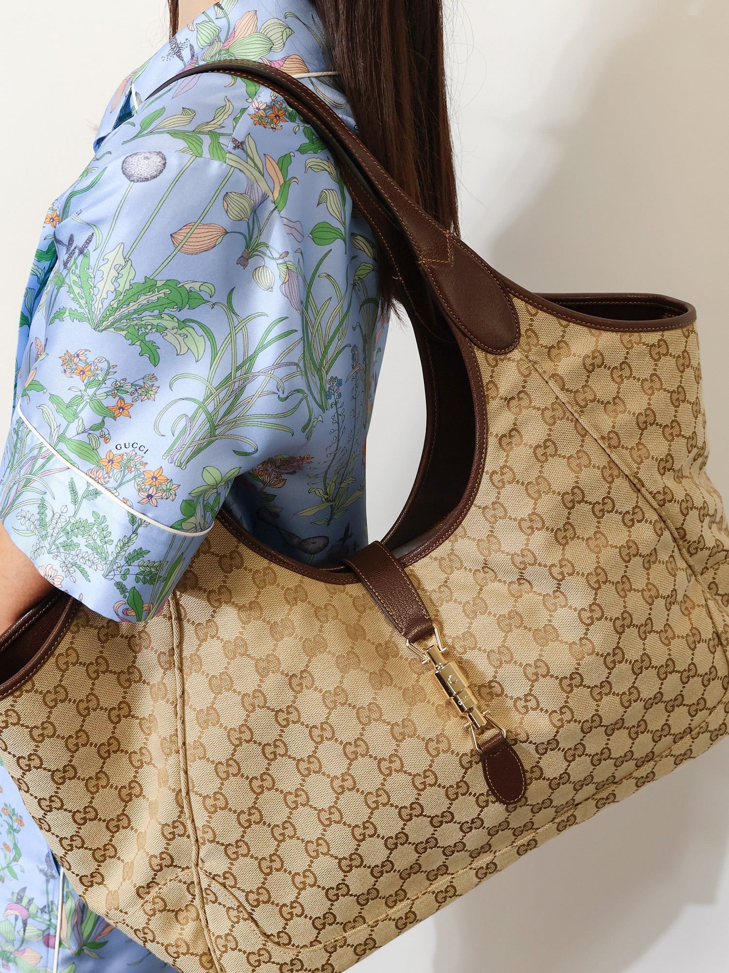 Gucci Mercato Gg Fabric Shopping Bag Size ONE SIZE - 5 Thumbnail
