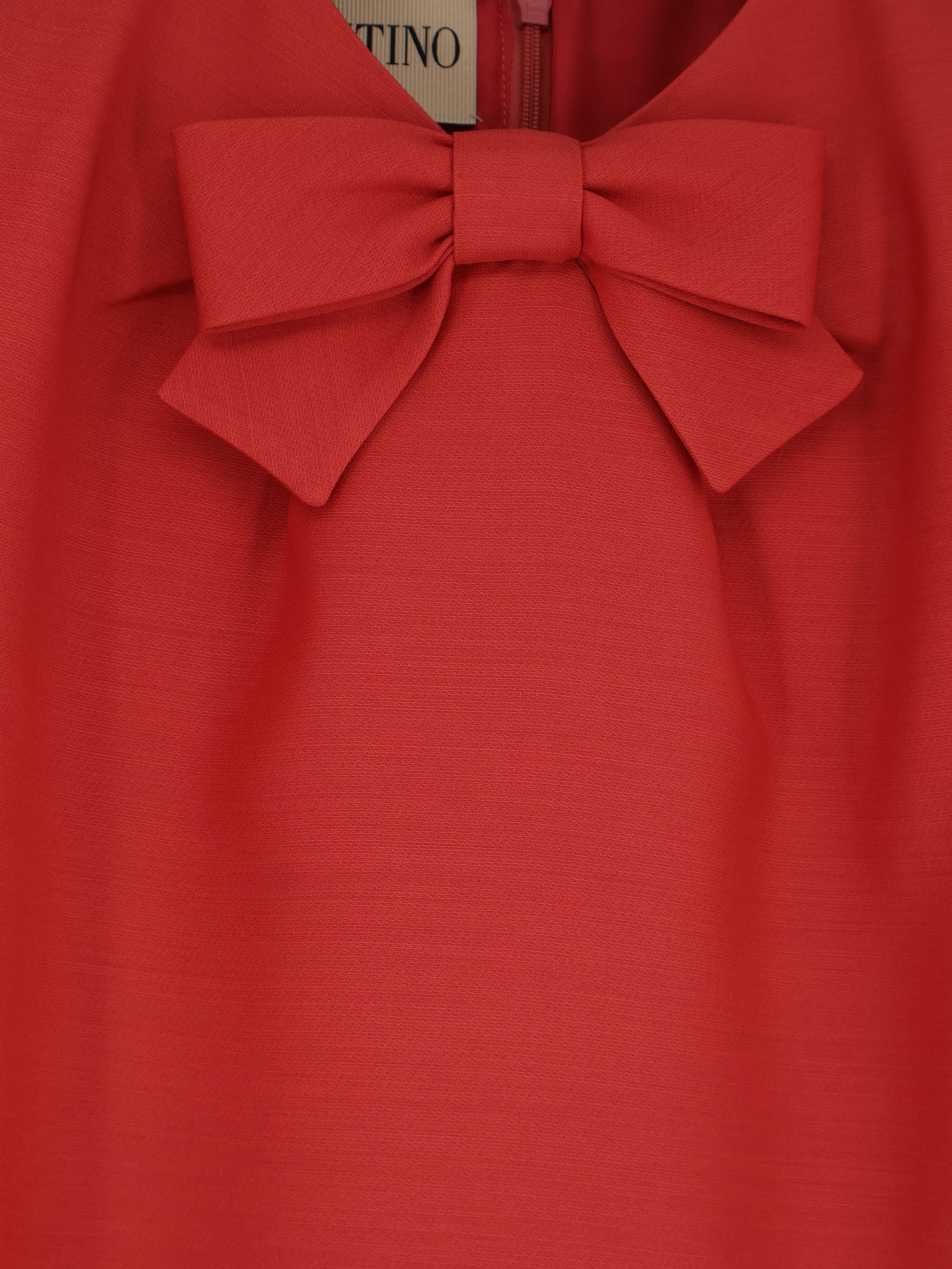 Valentino Wool And Silk Blend Short Dress Size M / US 6-8 / IT 42-44 - 3 Thumbnail