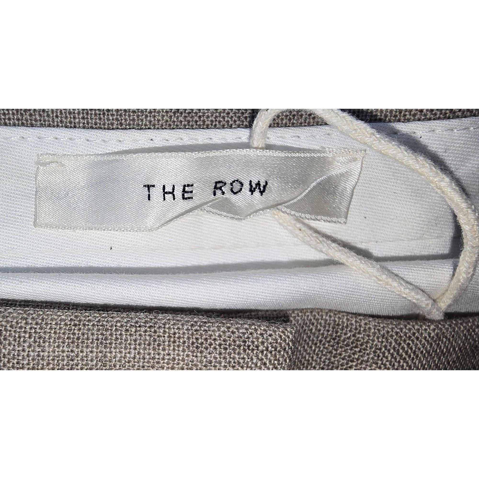 The Row The Row High-Rise Flared Trousers in Beige Wool Size 27" / US 4 / IT 40 - 5 Thumbnail
