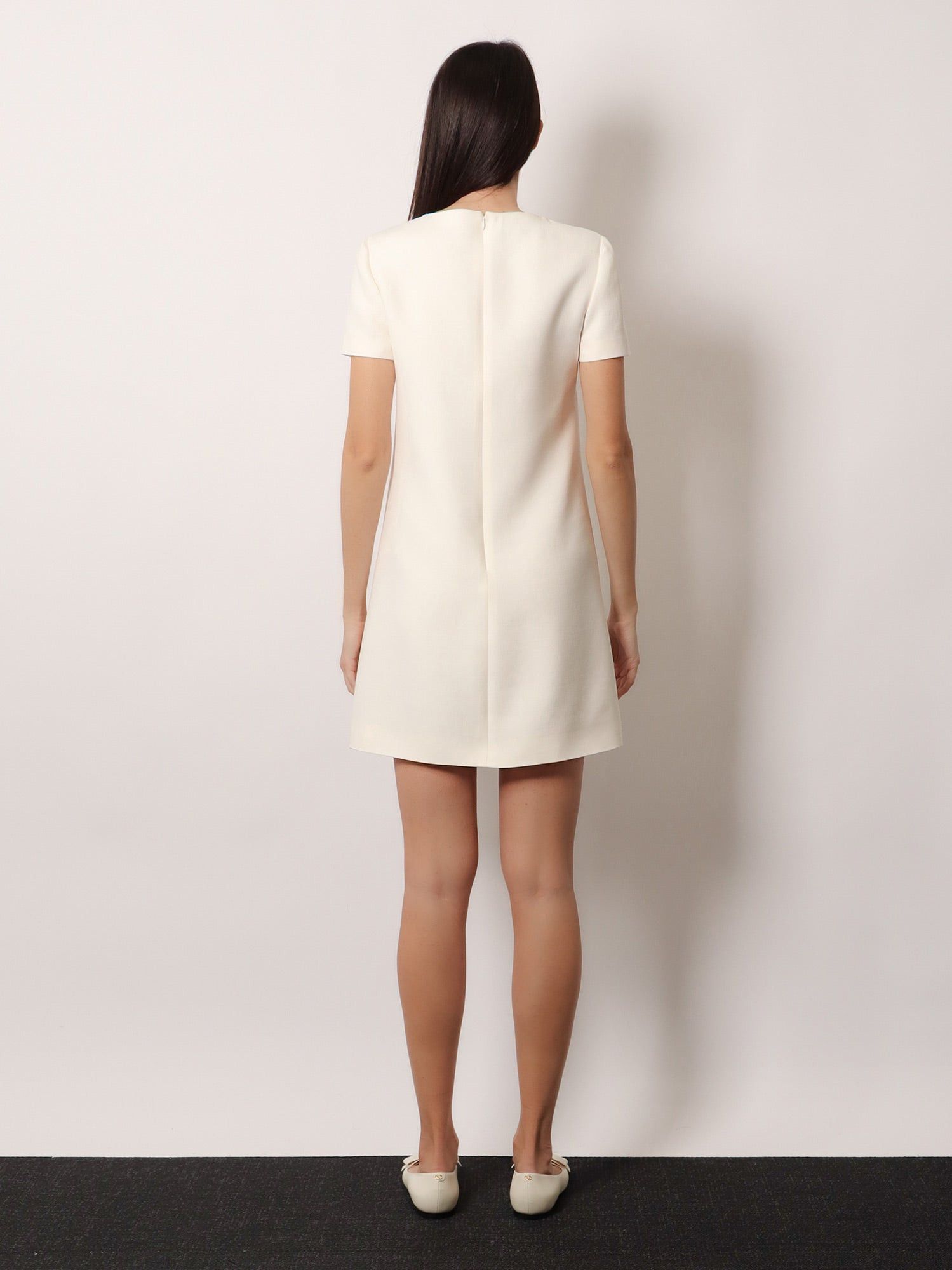 Valentino Virgin Wool And Silk Mini Dress Size S / US 4 / IT 40 - 4 Thumbnail